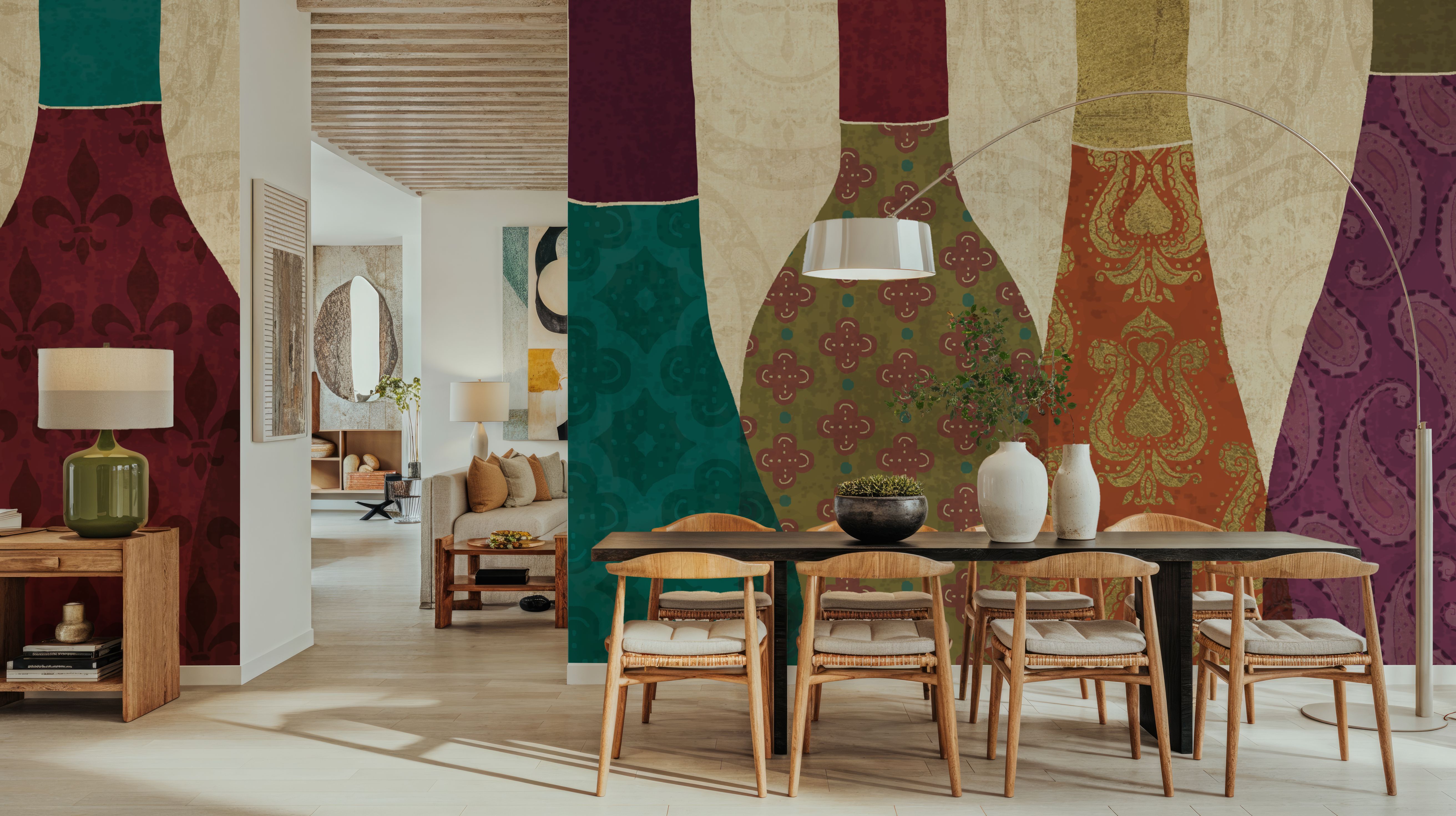 Wine Collage I, Wallpaper