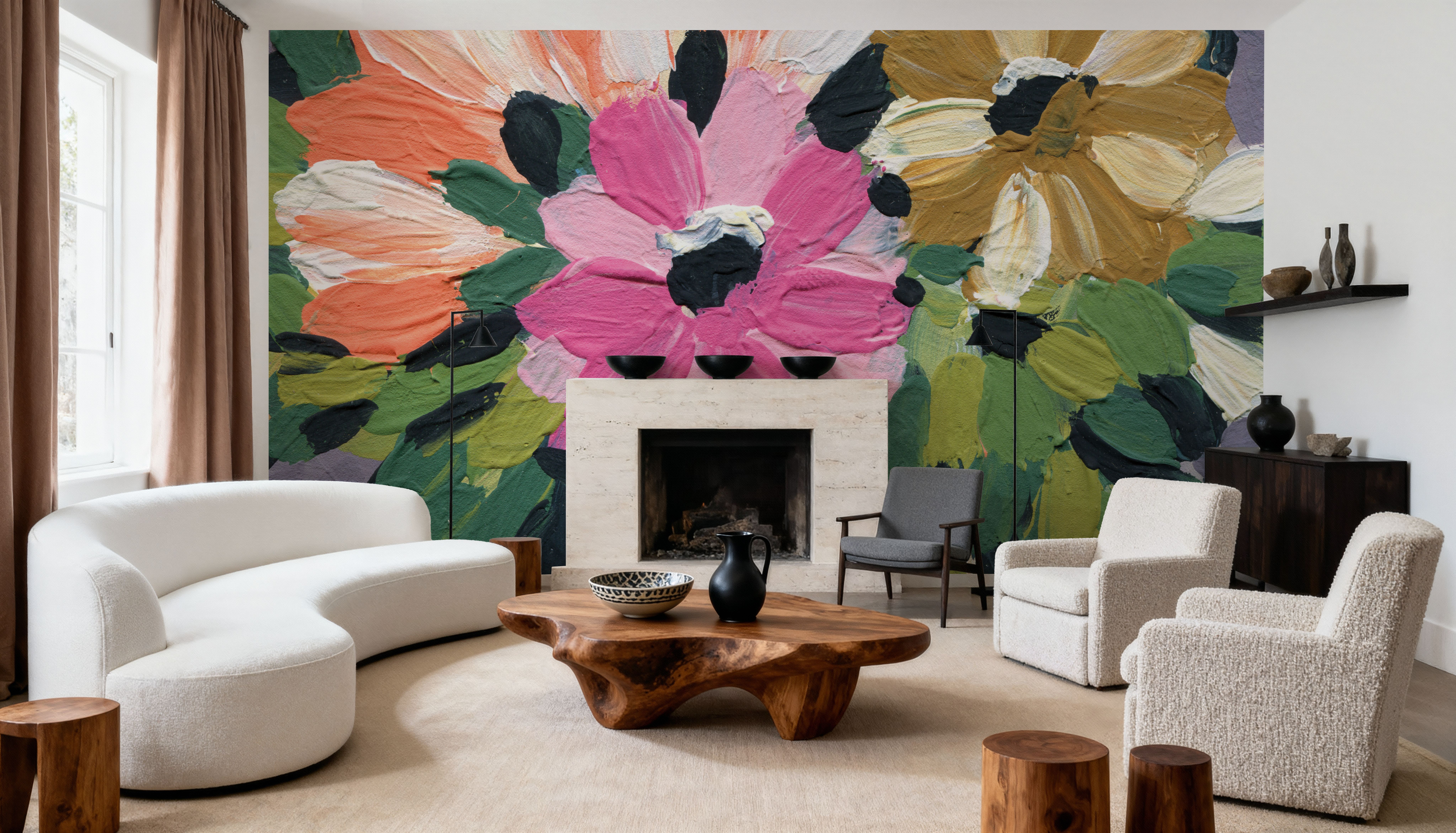 Painterly Florals in Vase I