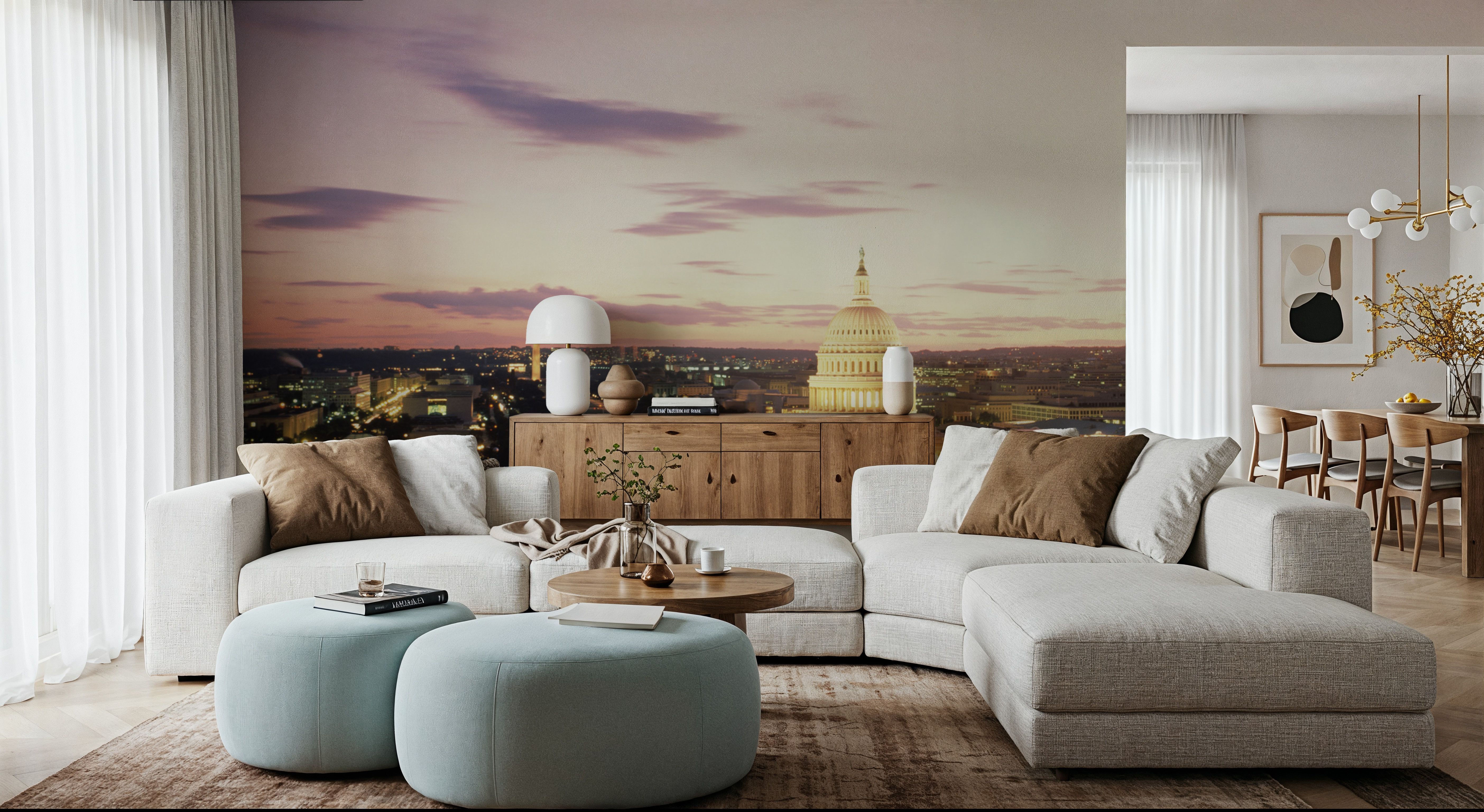 Illuminated Dome Sunset, Wallpaper