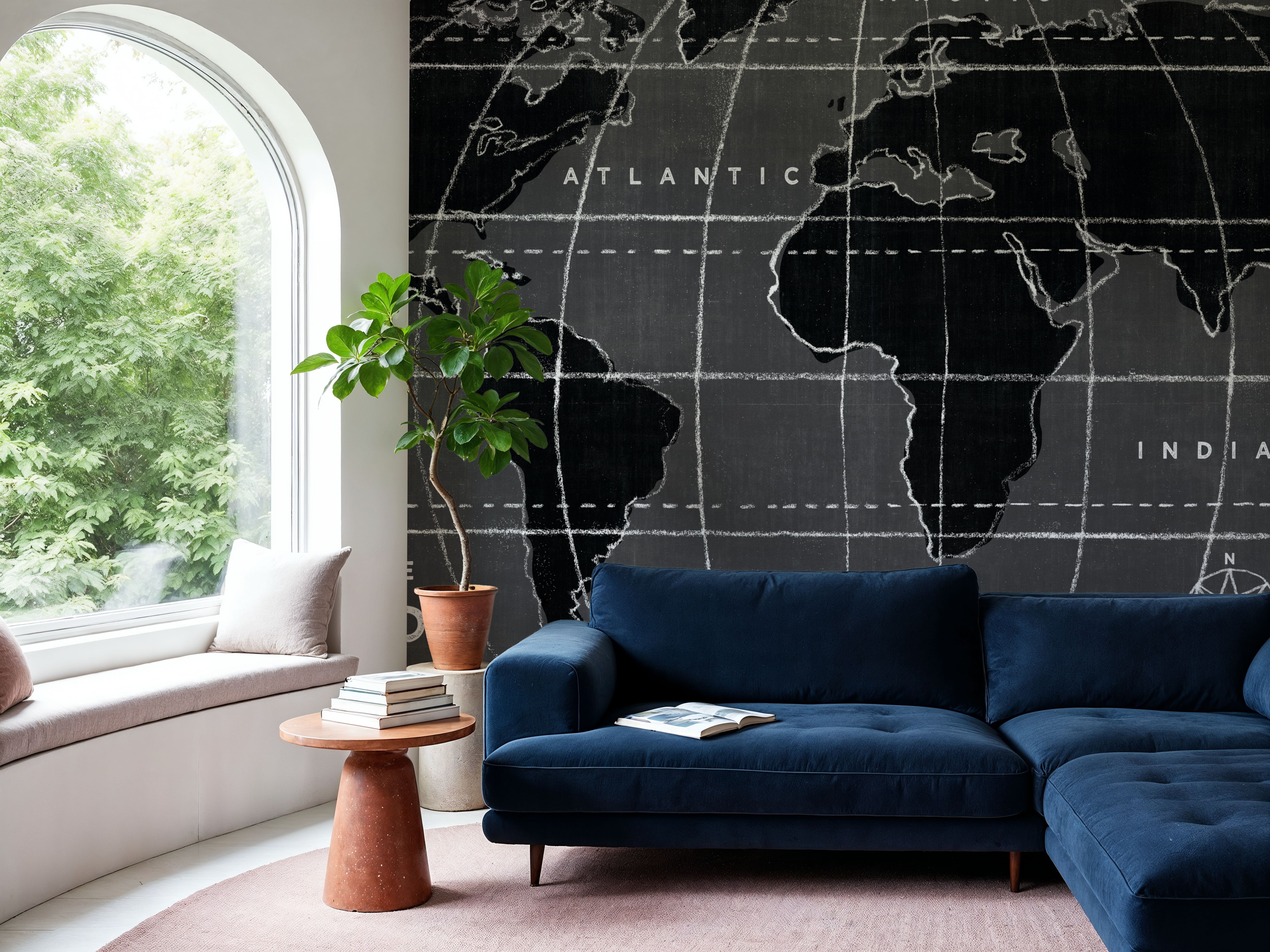 Chalkboard Map