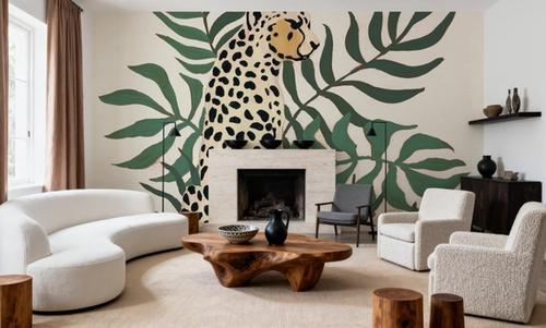 Sitting Cheetah Cream