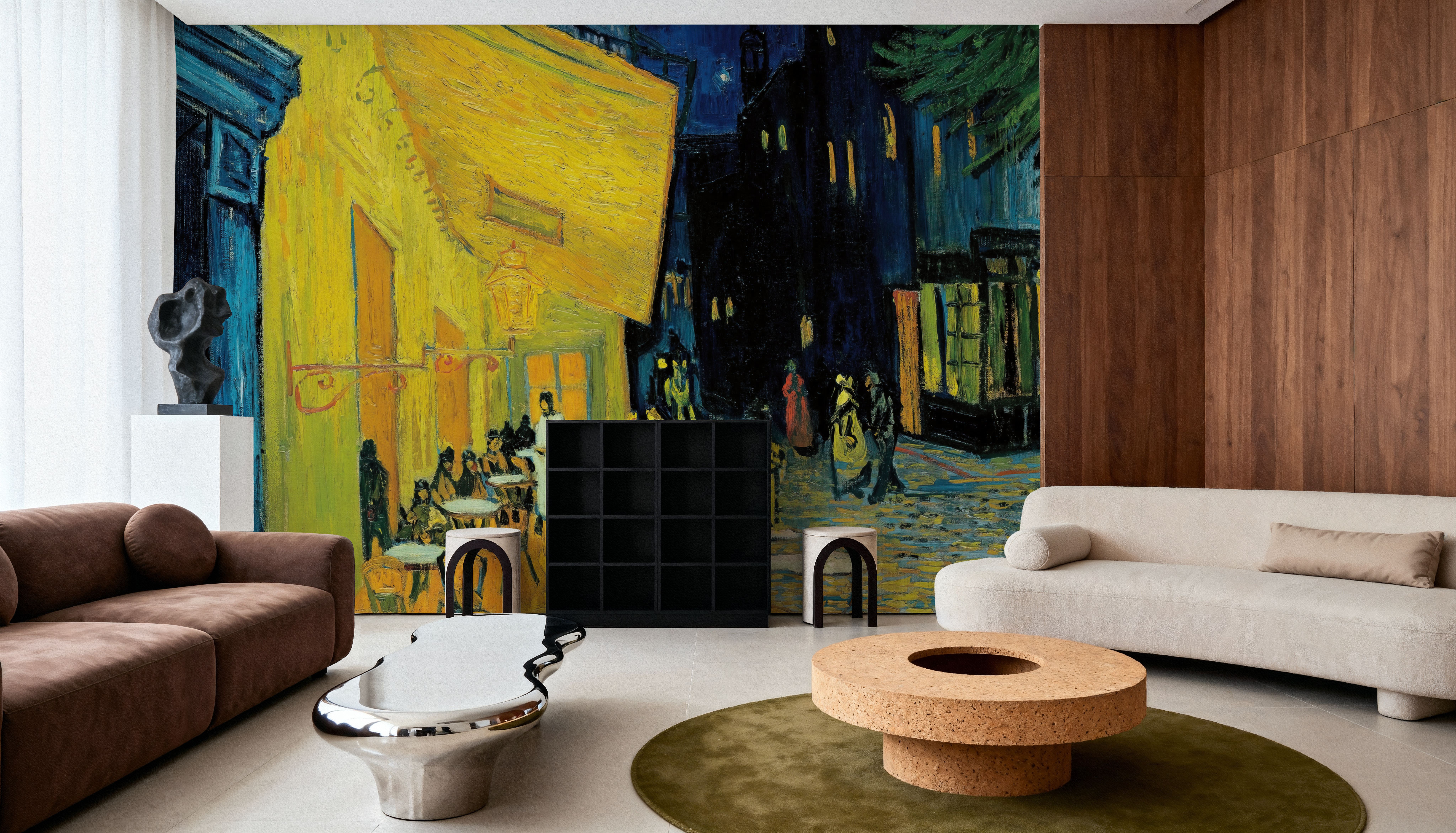 Café Terrace at Night, Wallpaper