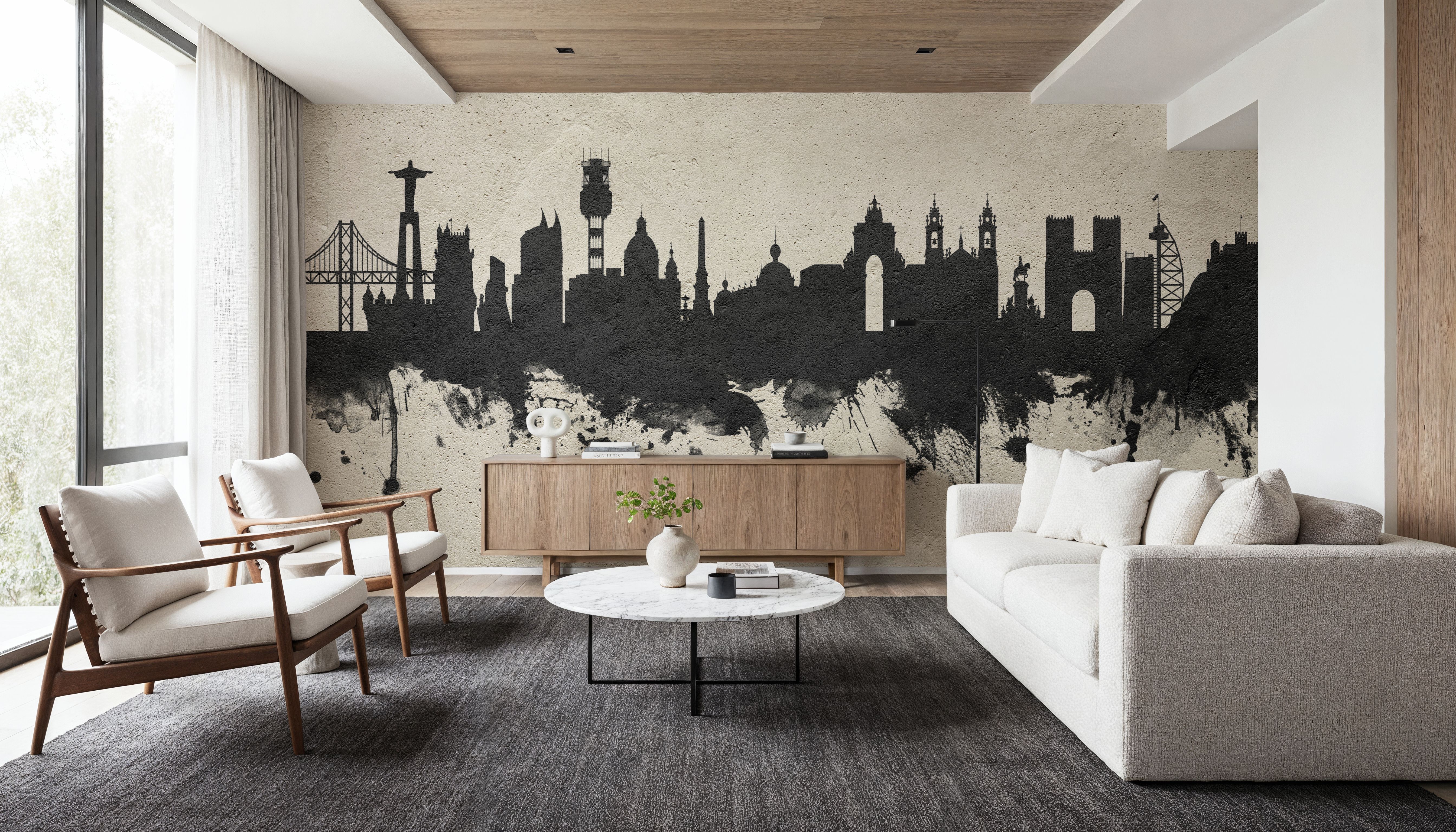 Lisbon Portugal Skyline Concrete