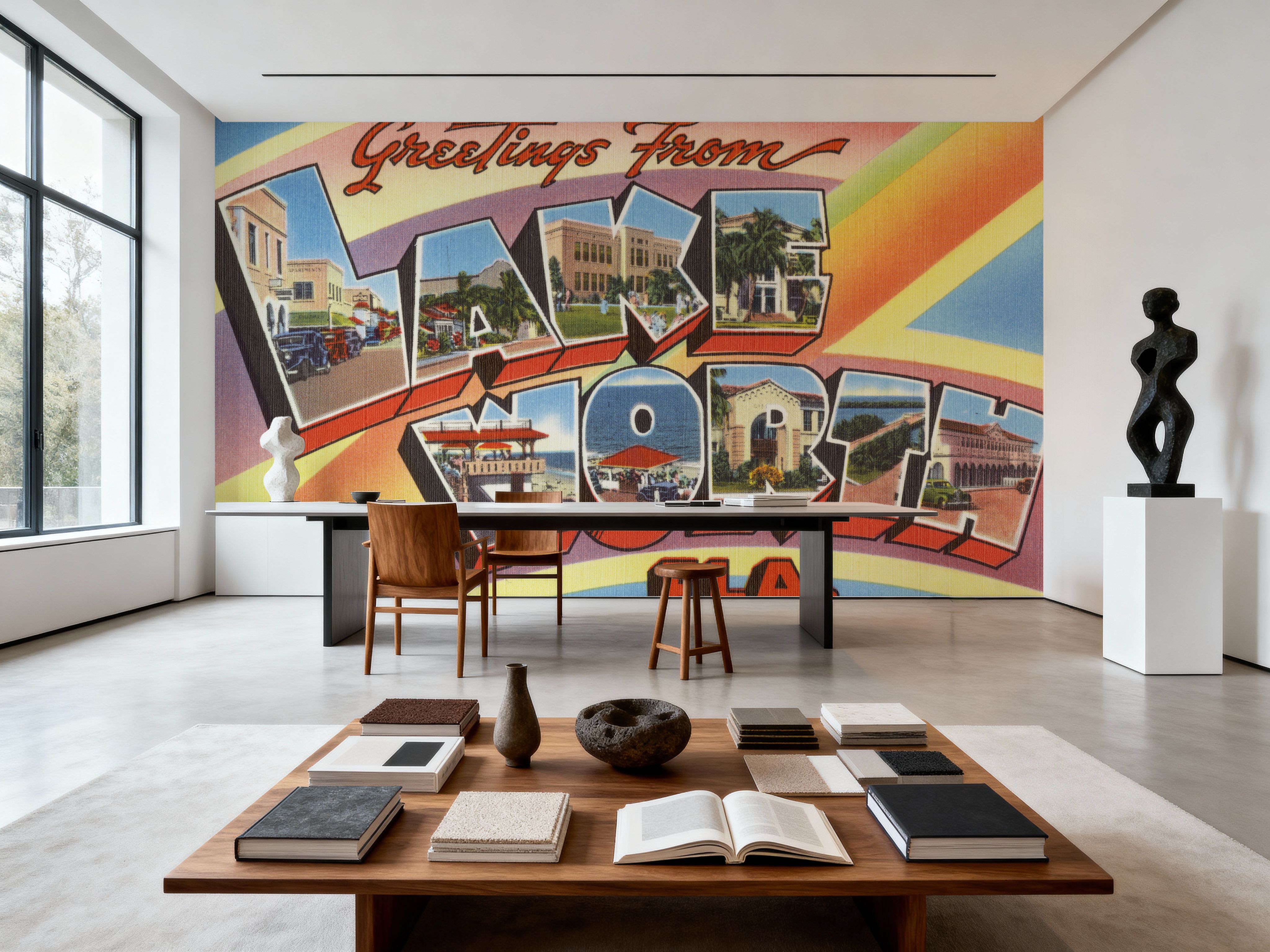 Greetings from Lake Worth - Screenprint Postcard