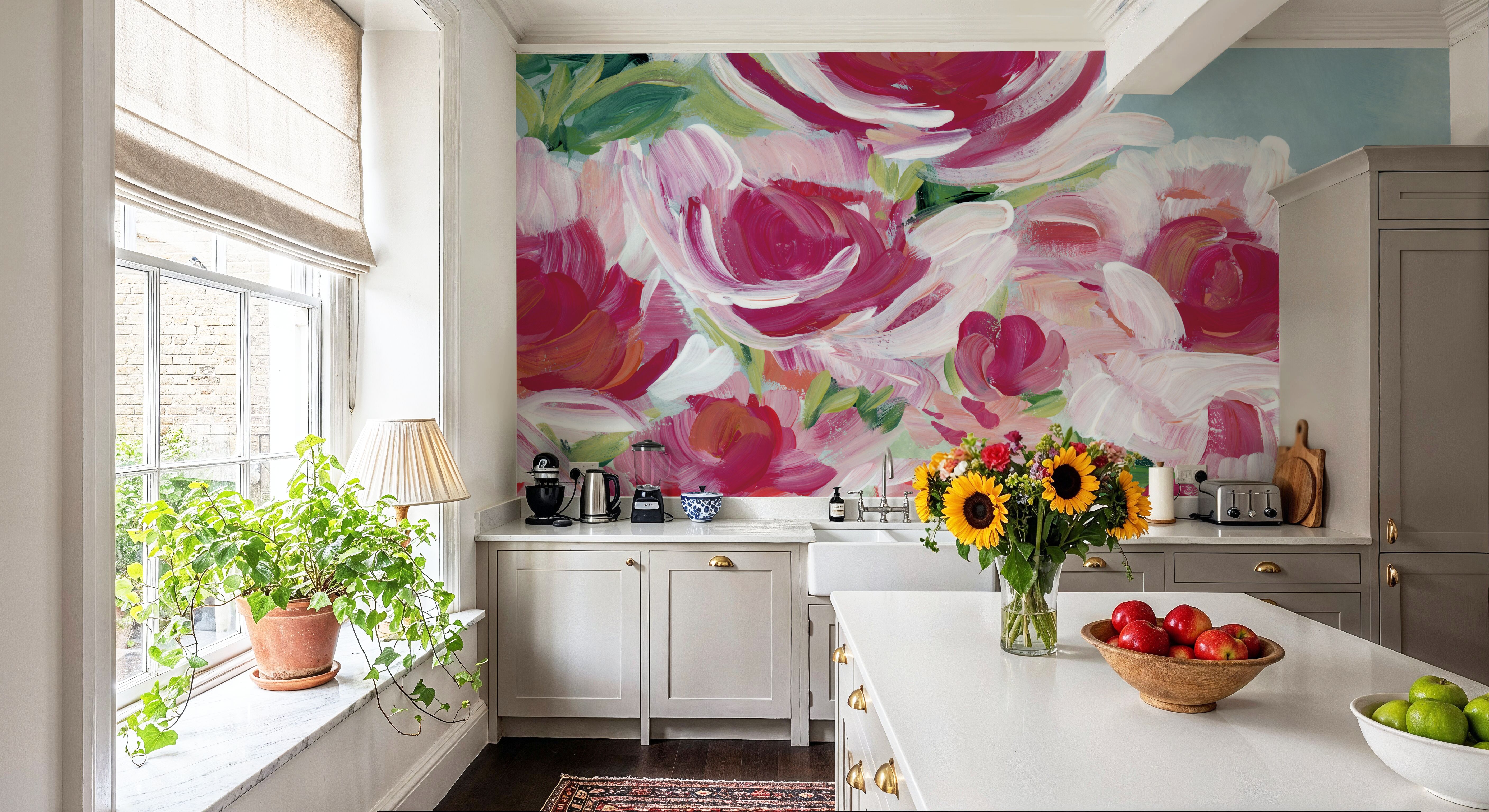 Peony Meadow, Wallpaper