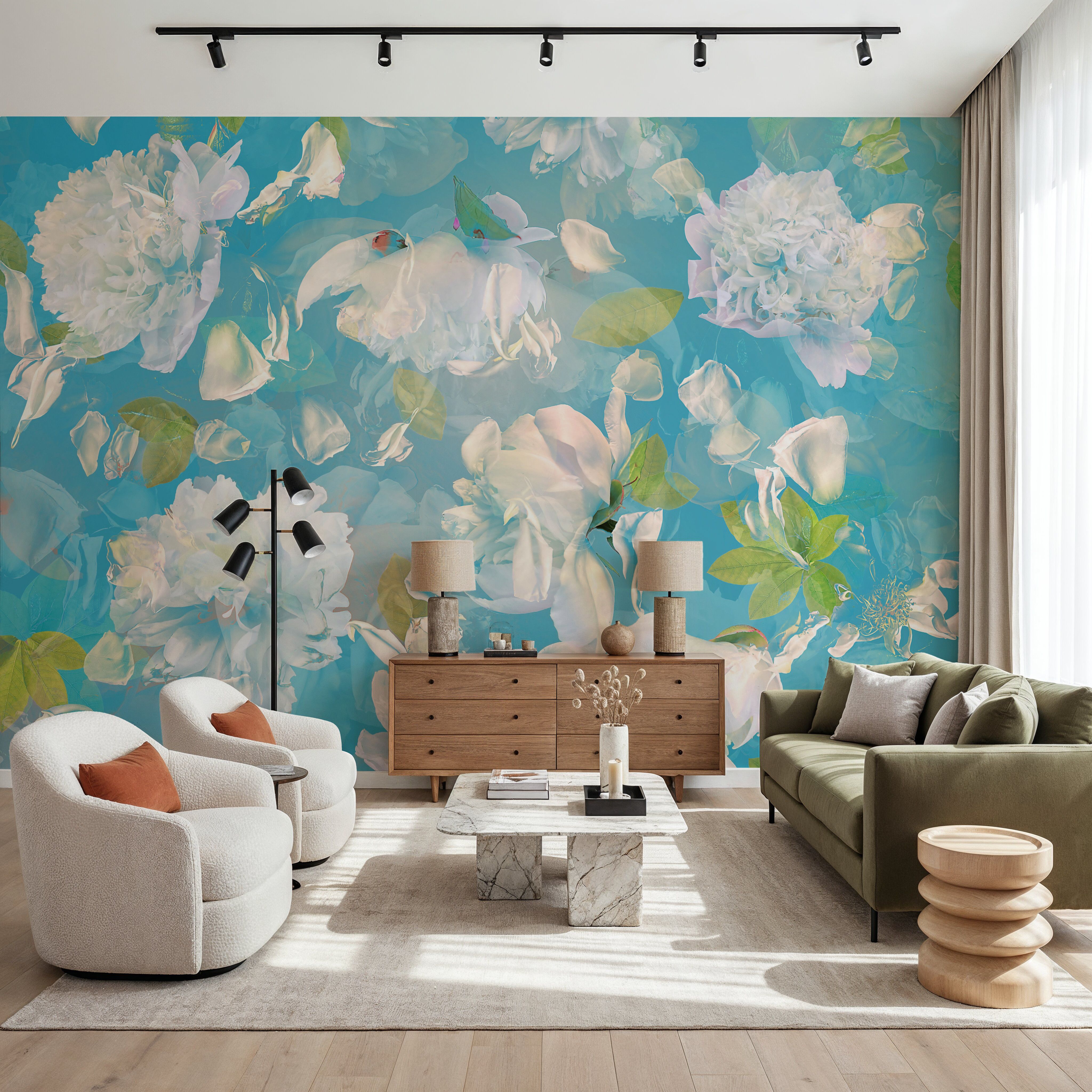 White Peony Blossoms