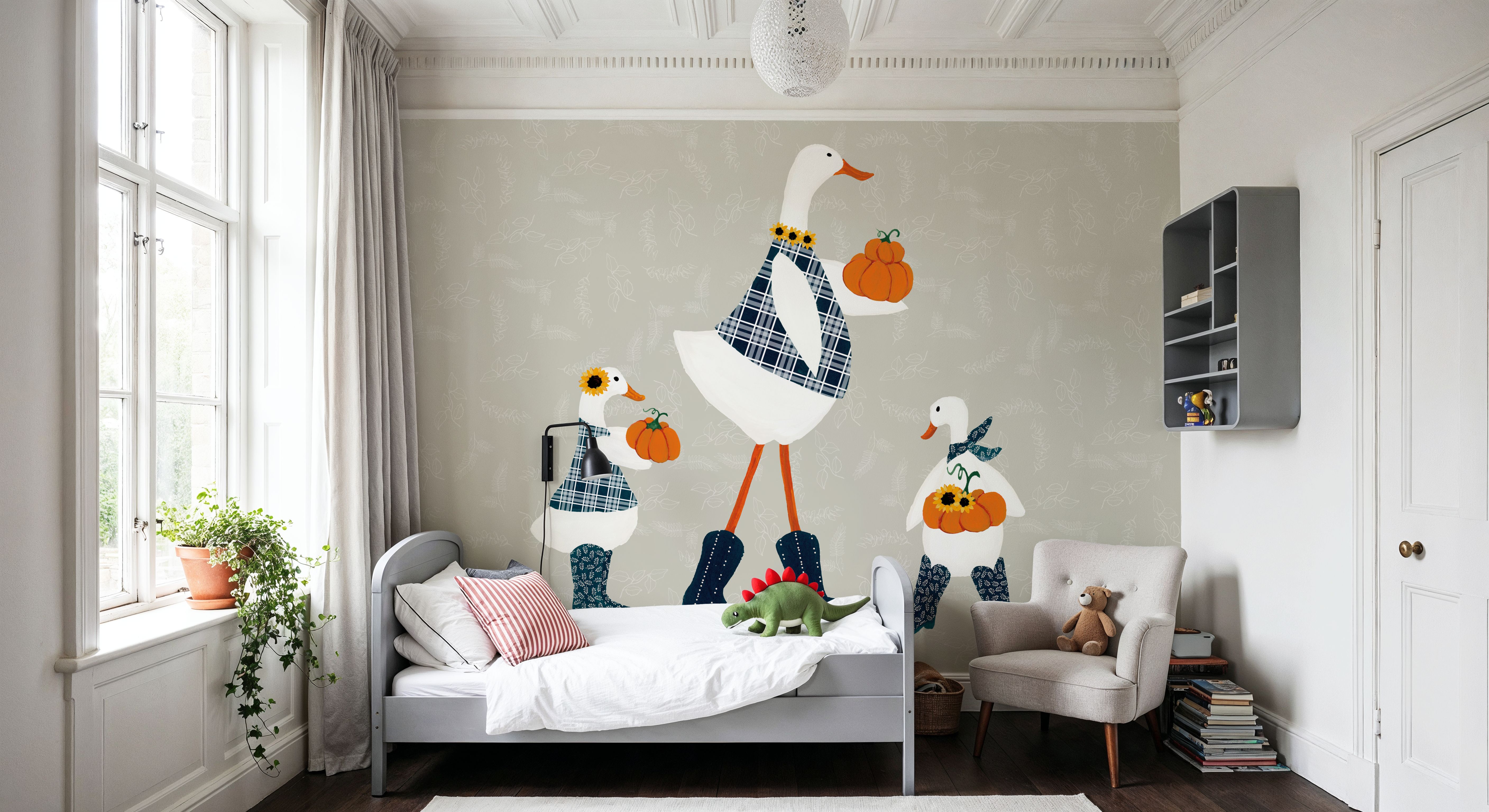 Ducks in the Pumpkin Patch X
