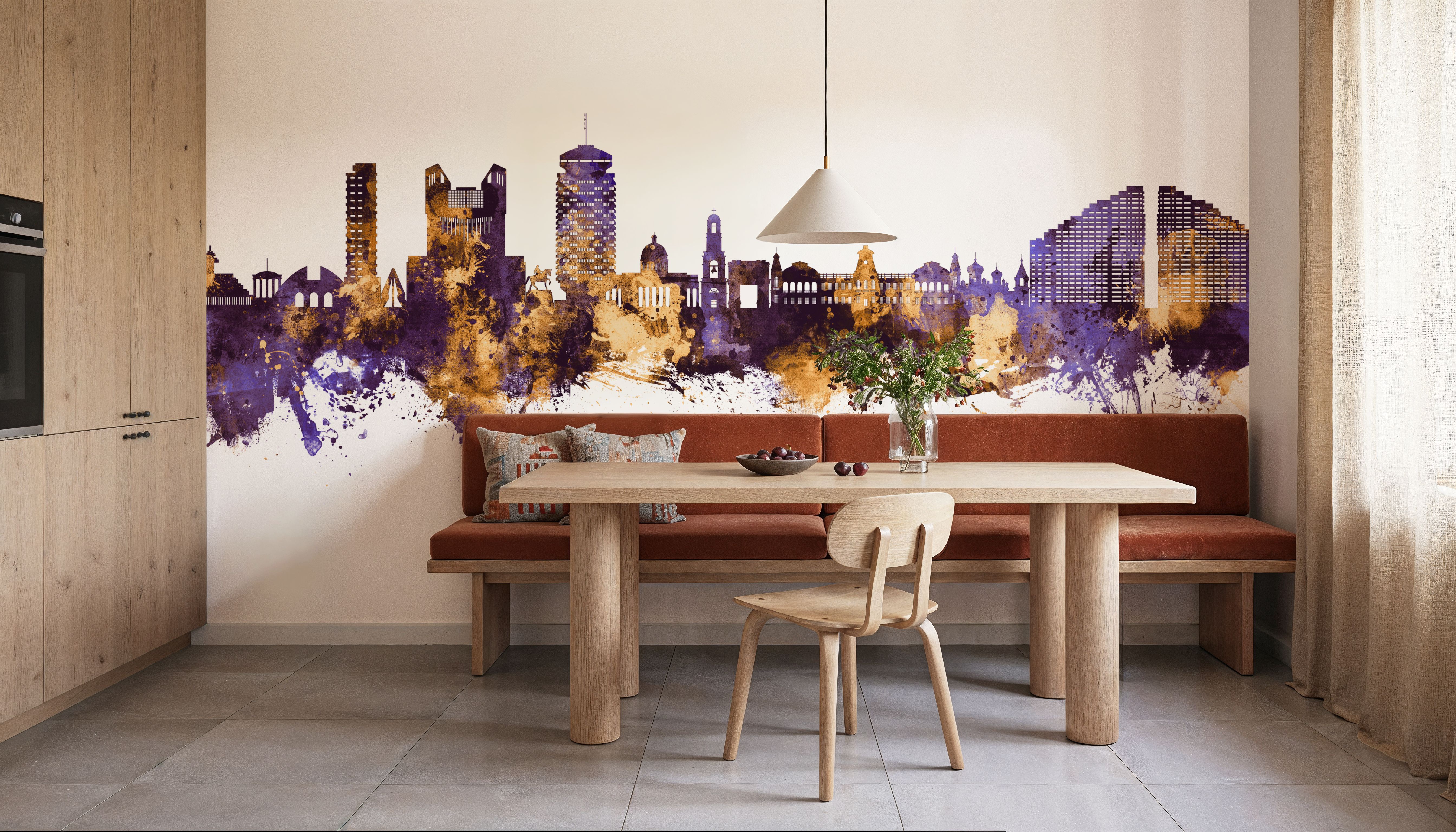 Chisinau Moldova Skyline Purple & Gold