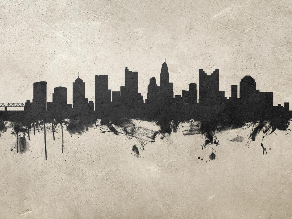 Columbus Ohio Skyline Concrete