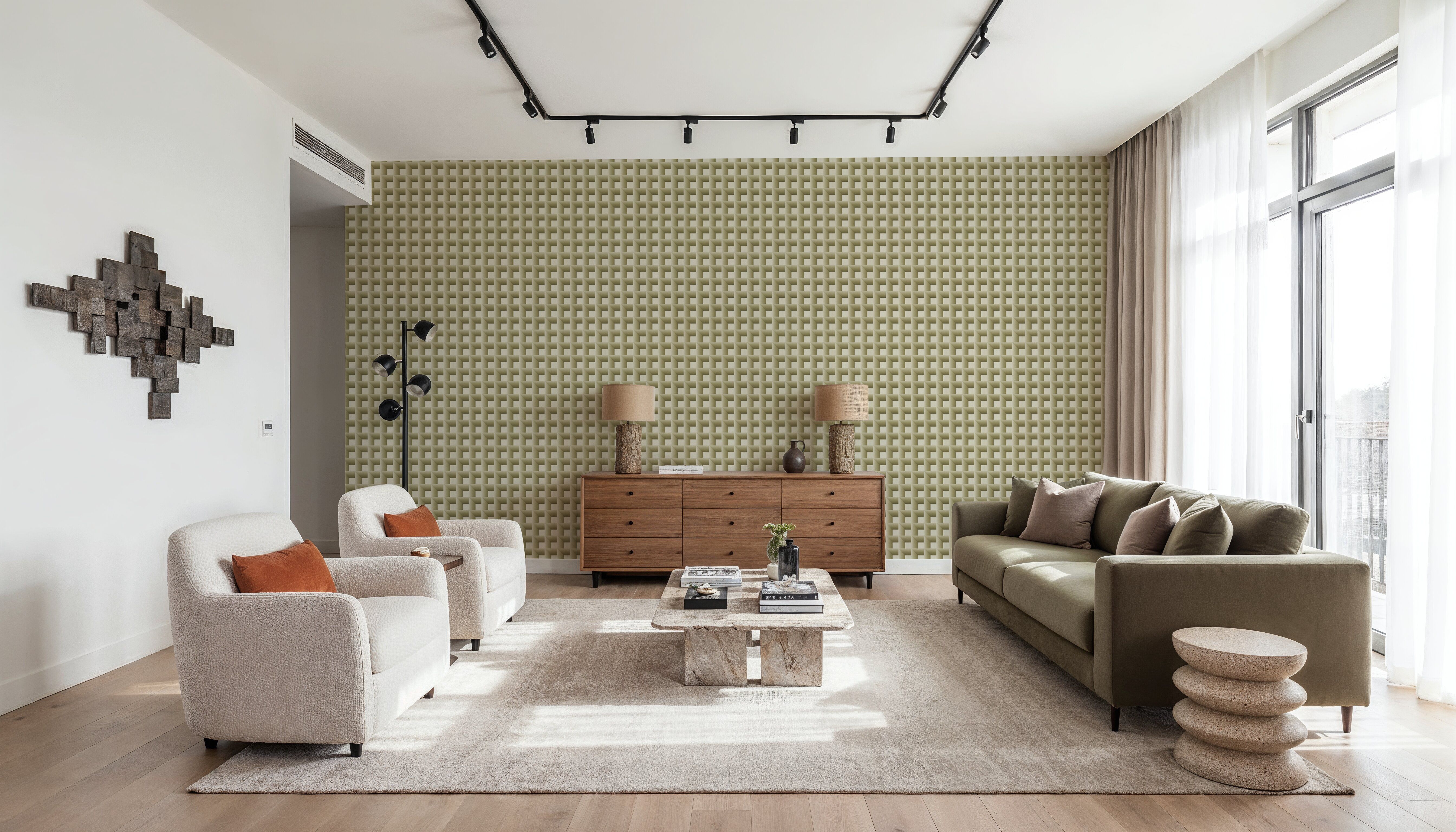 Decorative Cubes, Chartreuse