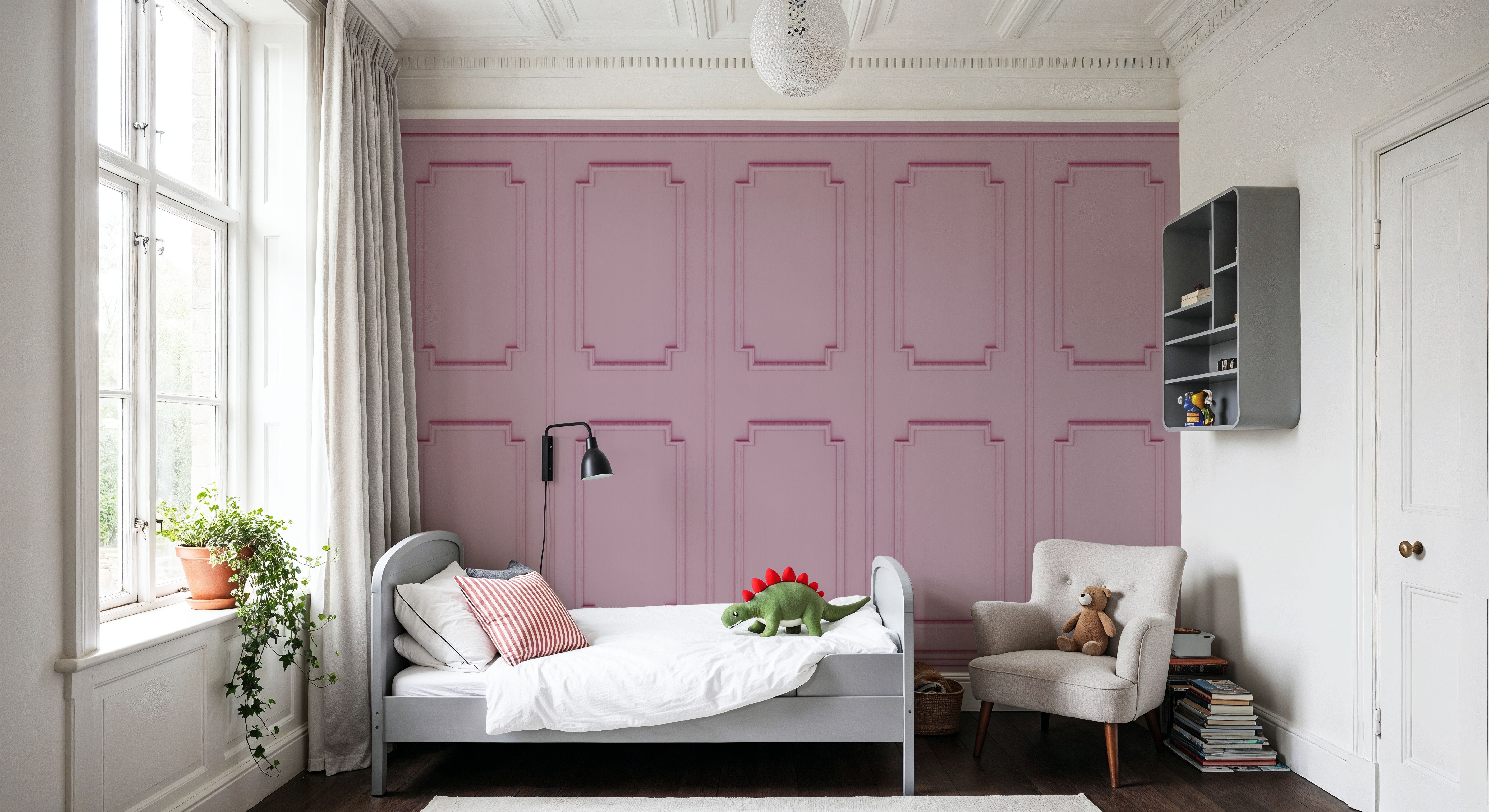 Faux Wall Panel Moulding, Pink