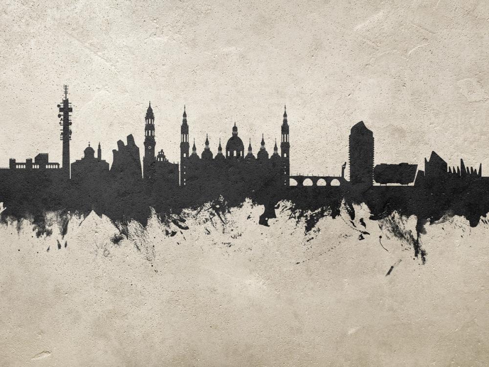 Zaragoza Spain Skyline Concrete