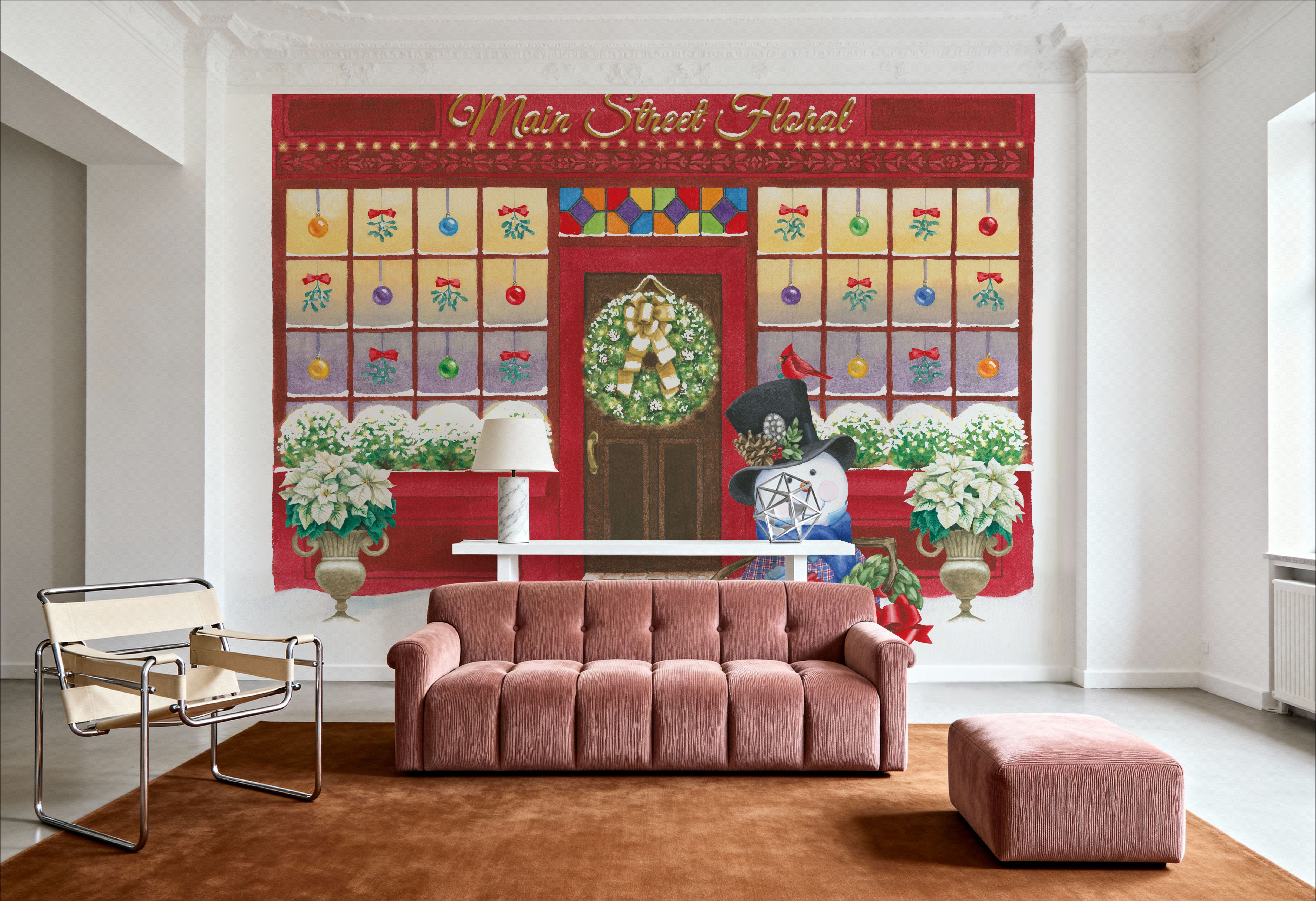 Main Street Christmas III, Wallpaper