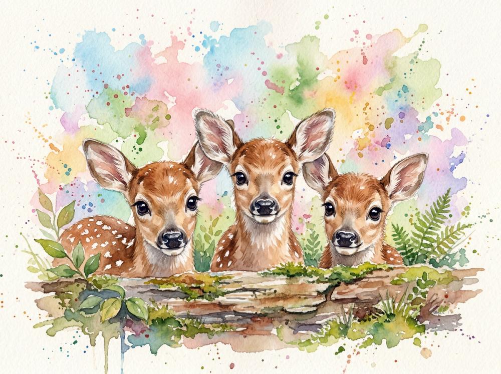Fawns - Cute Baby Animals Series