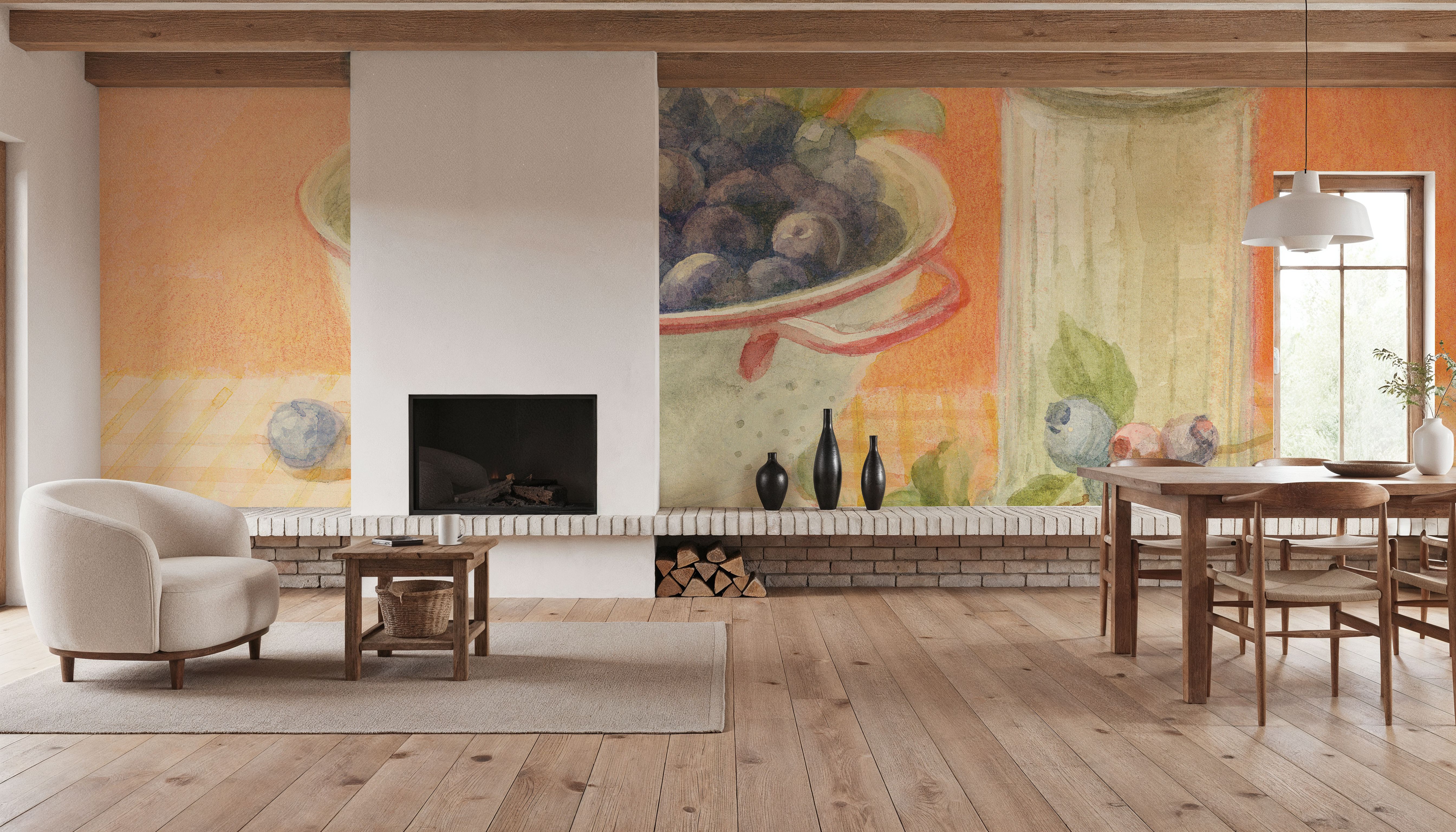 Fresh Picked Blueberries, Wallpaper