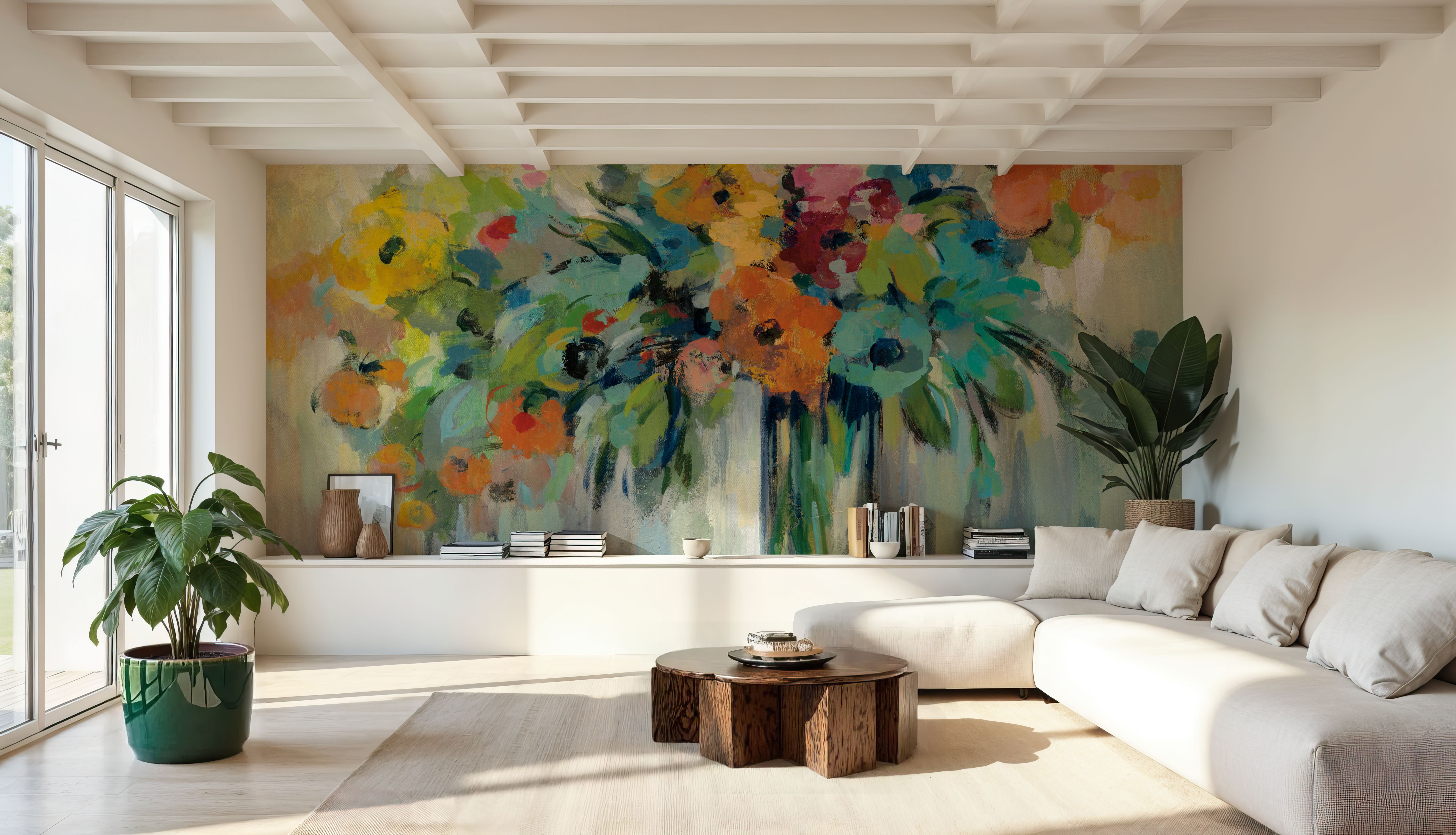 Flower Cloud, Papier peint