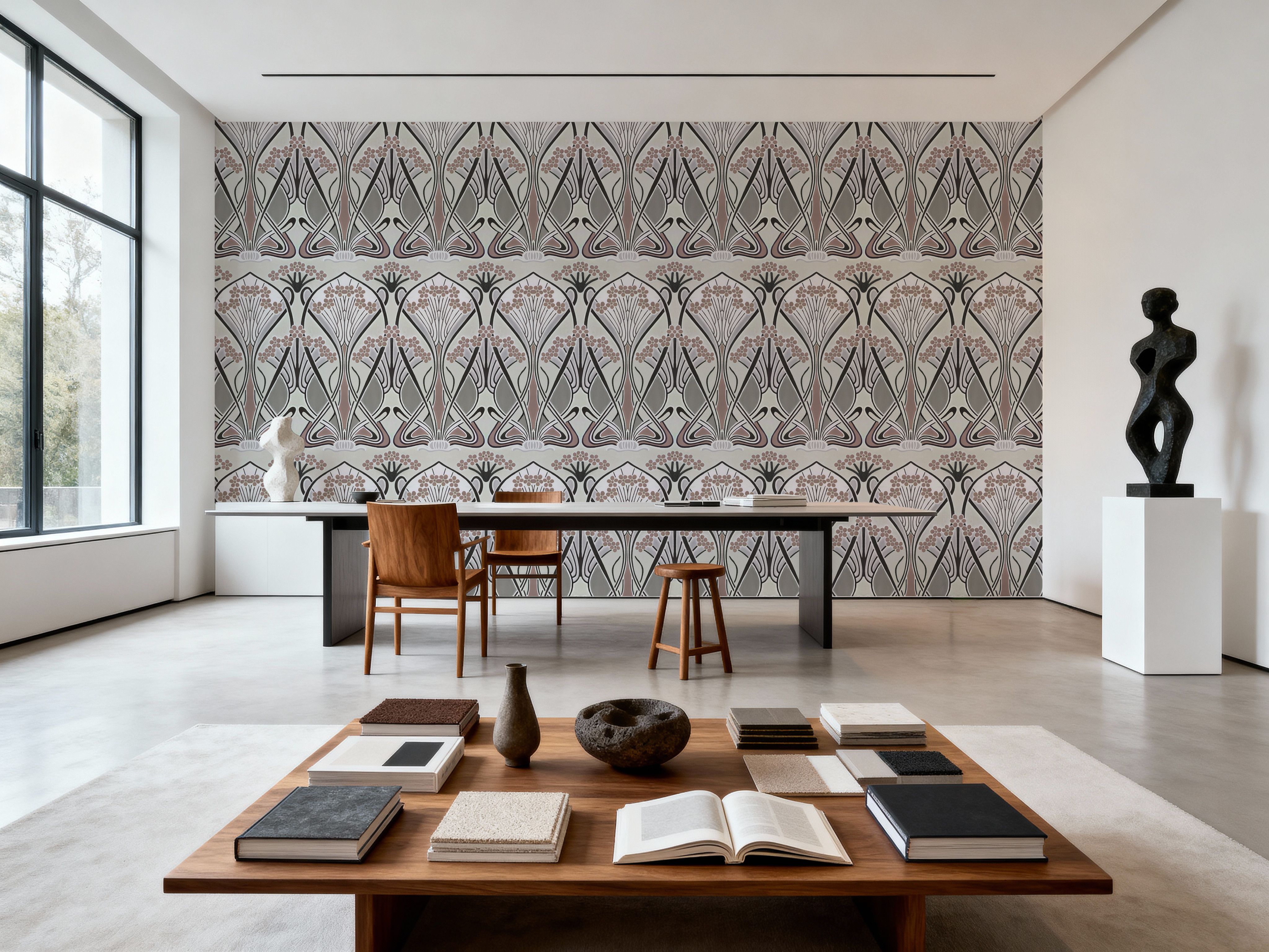 Floral Art Deco Aura, Sand