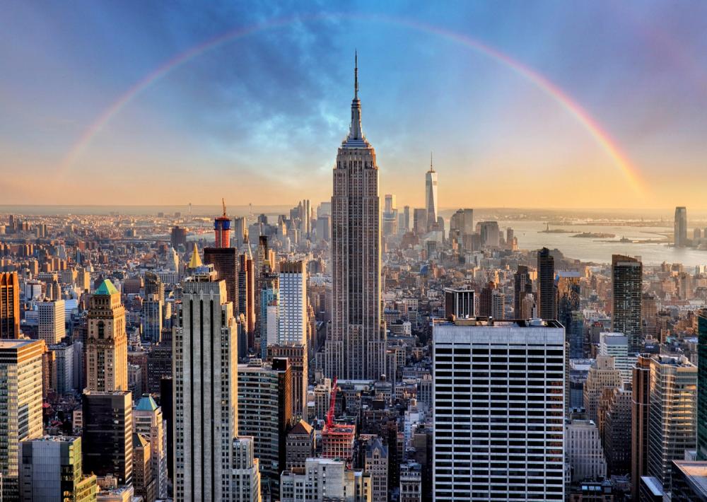 Rainbow Over New York City