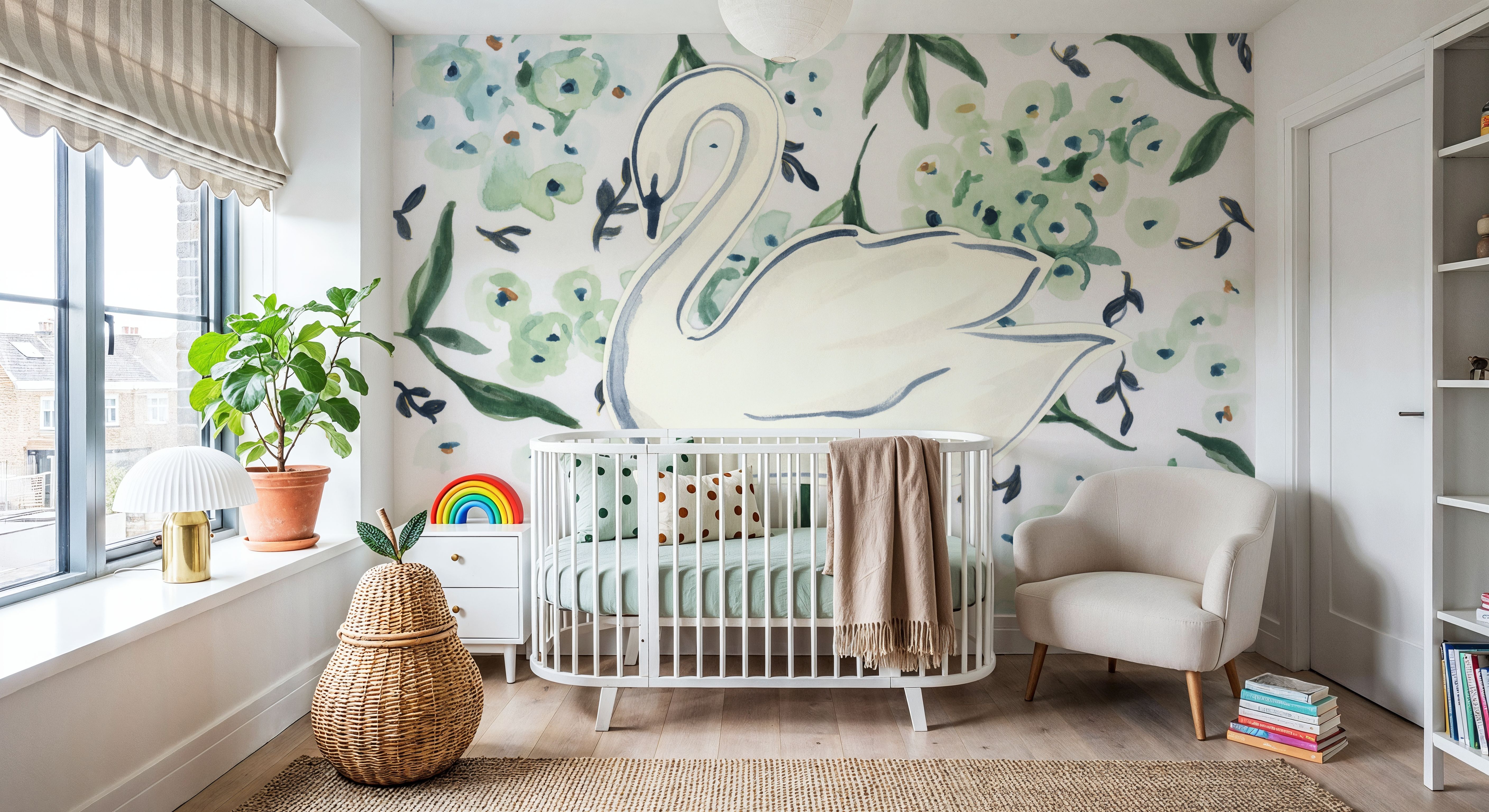 Green Hydrangea Swan