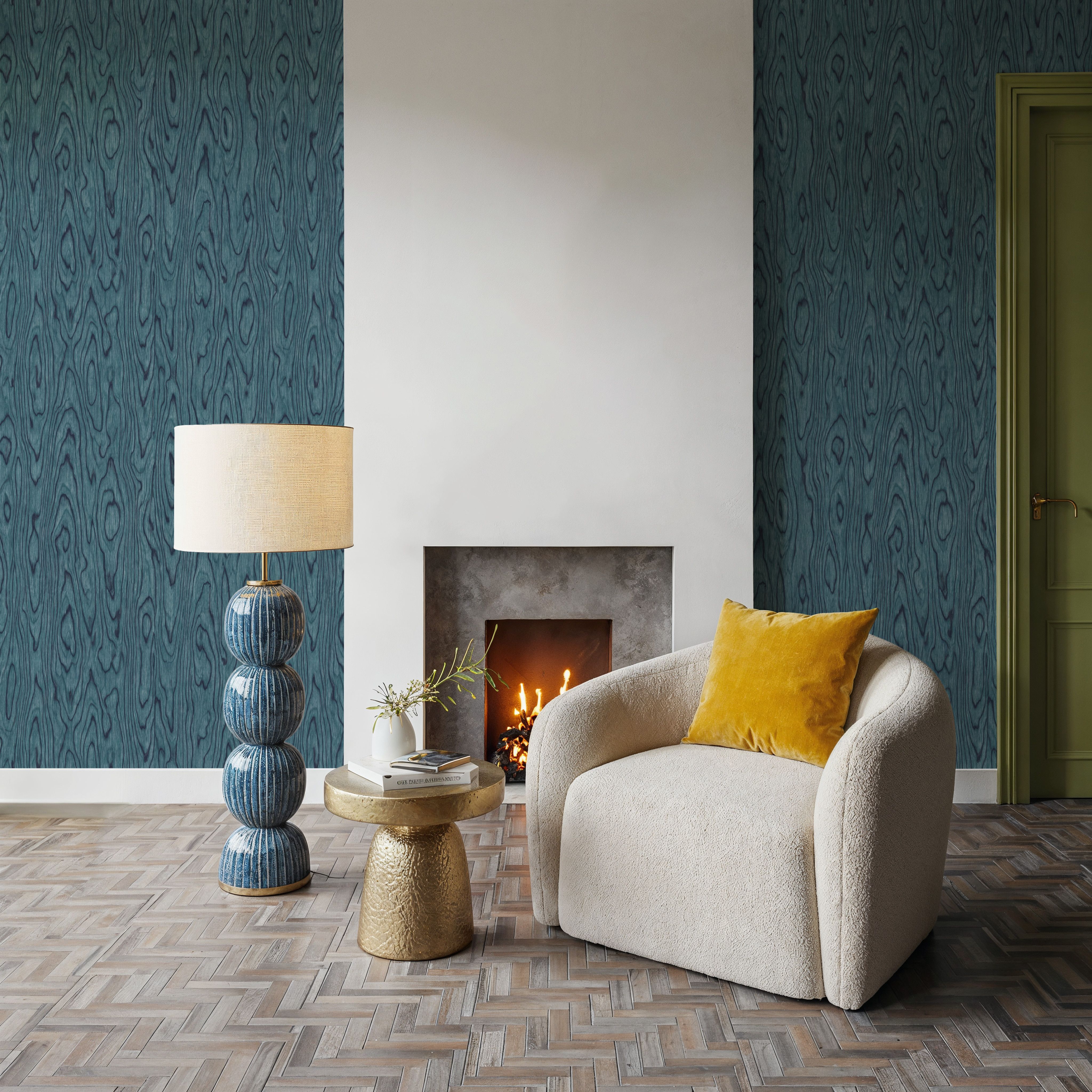 Conoid Grain, Cerulian Blue