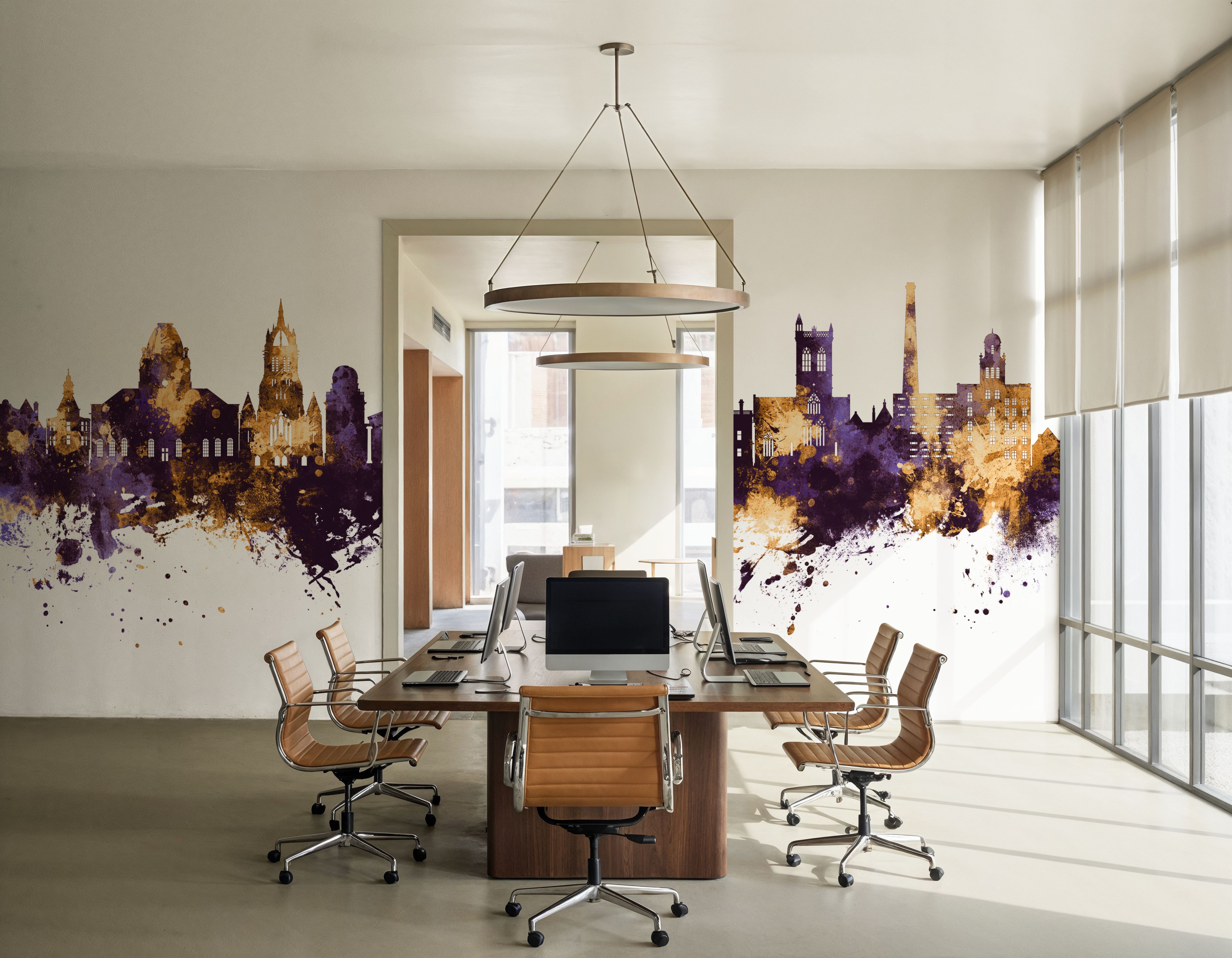 Paisley Skyline Purple & Gold