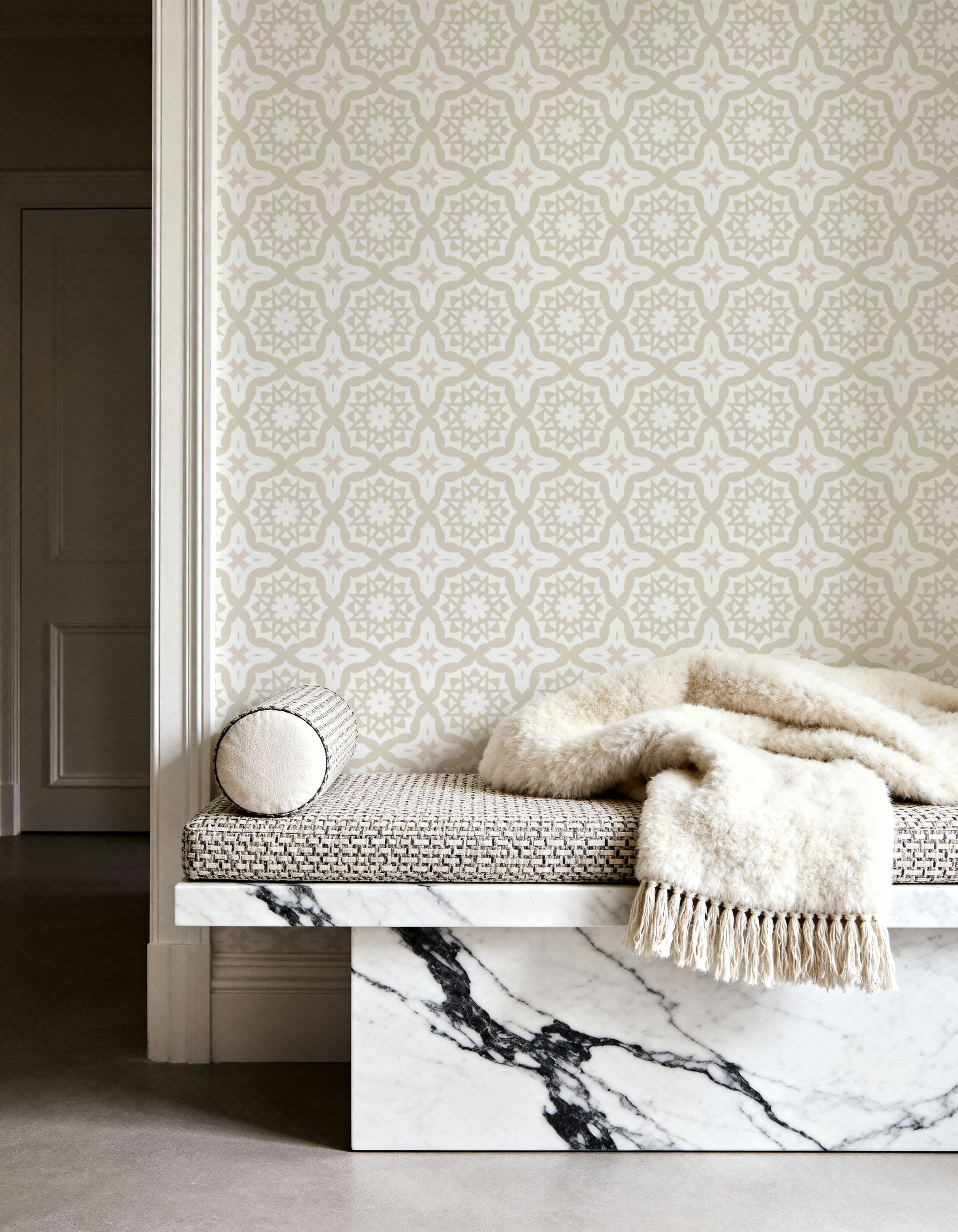 Zelij Chrysanthemum, Wallpaper