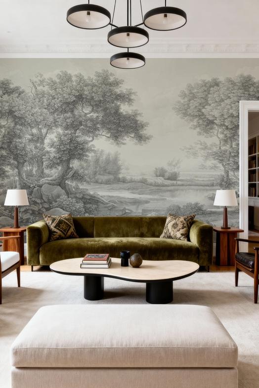 Riverbank Oak Landscape, Argent