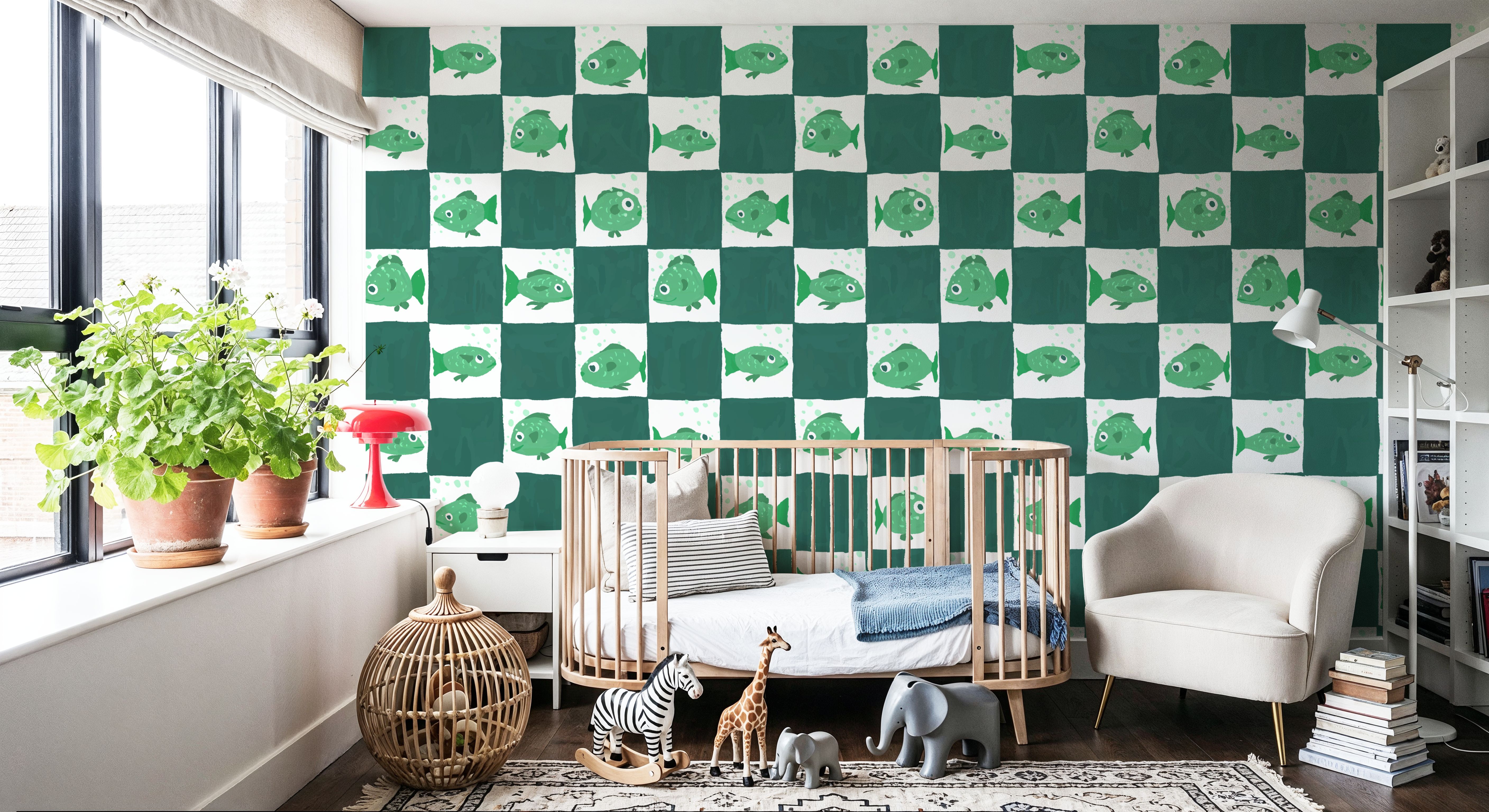 Fish Checkers, Green