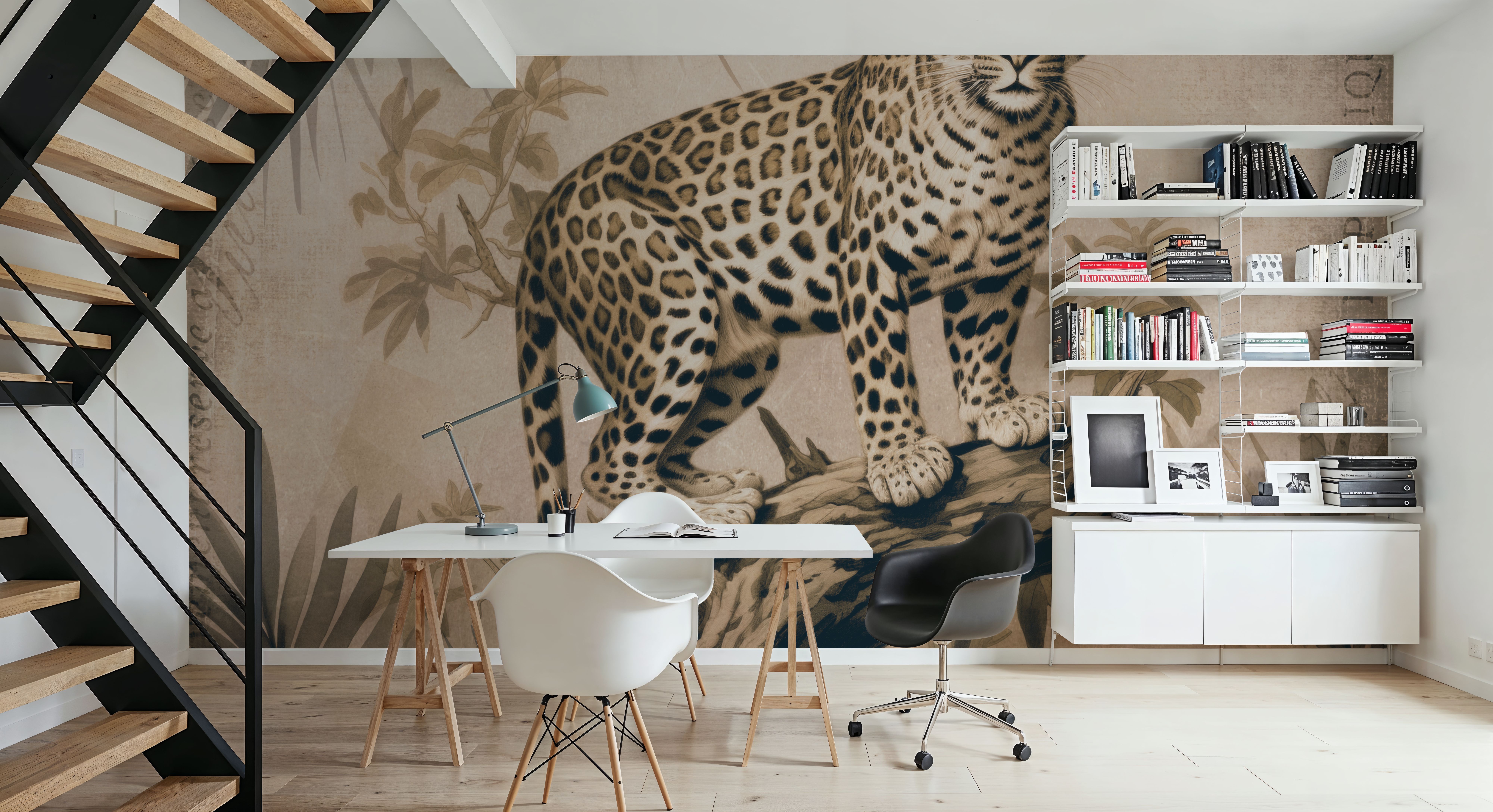 Cheetahs Exotic Jungle Monochrome