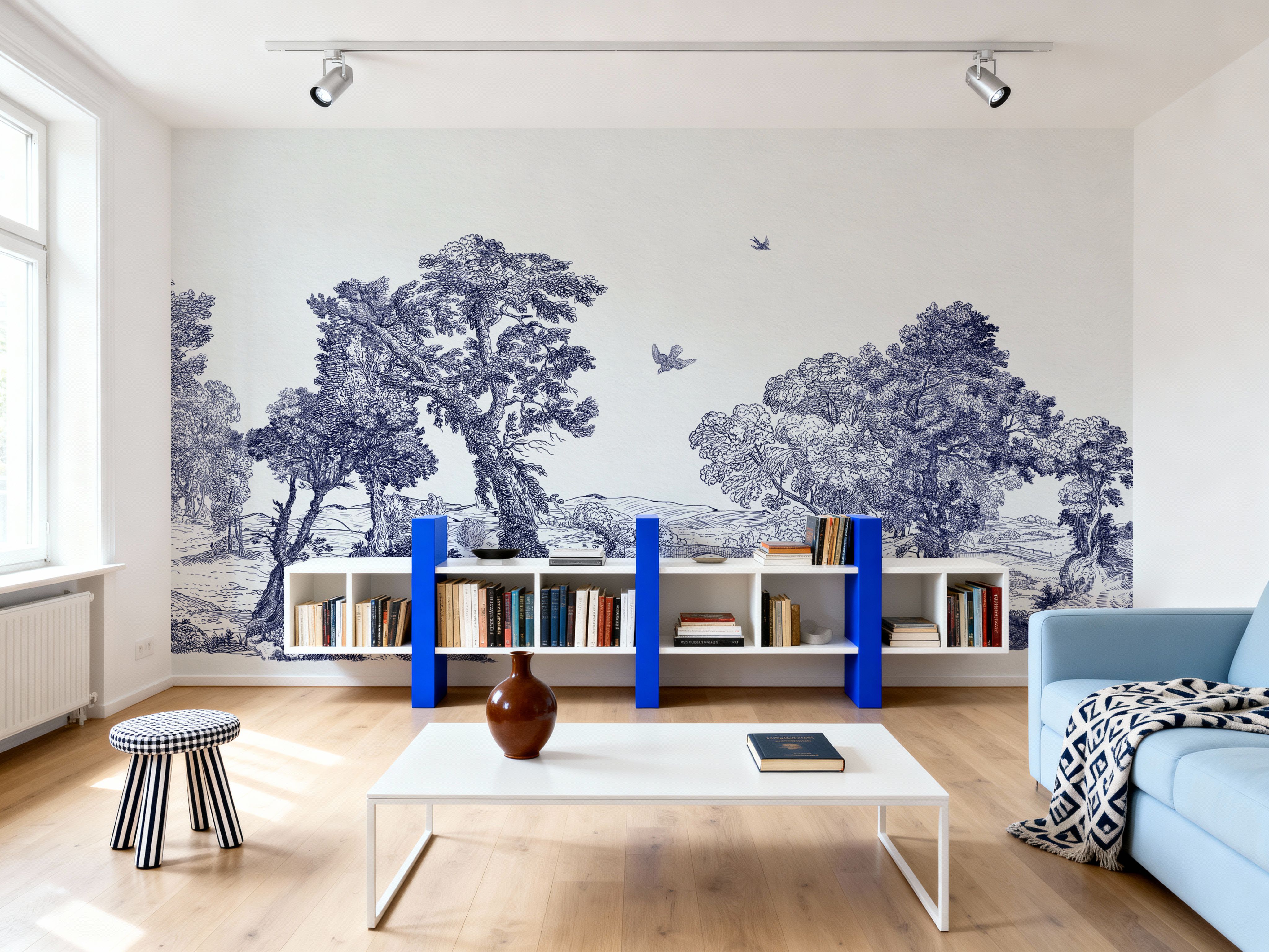 French Landscape, Indigo