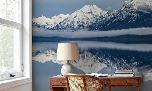 Mountains Over Lake