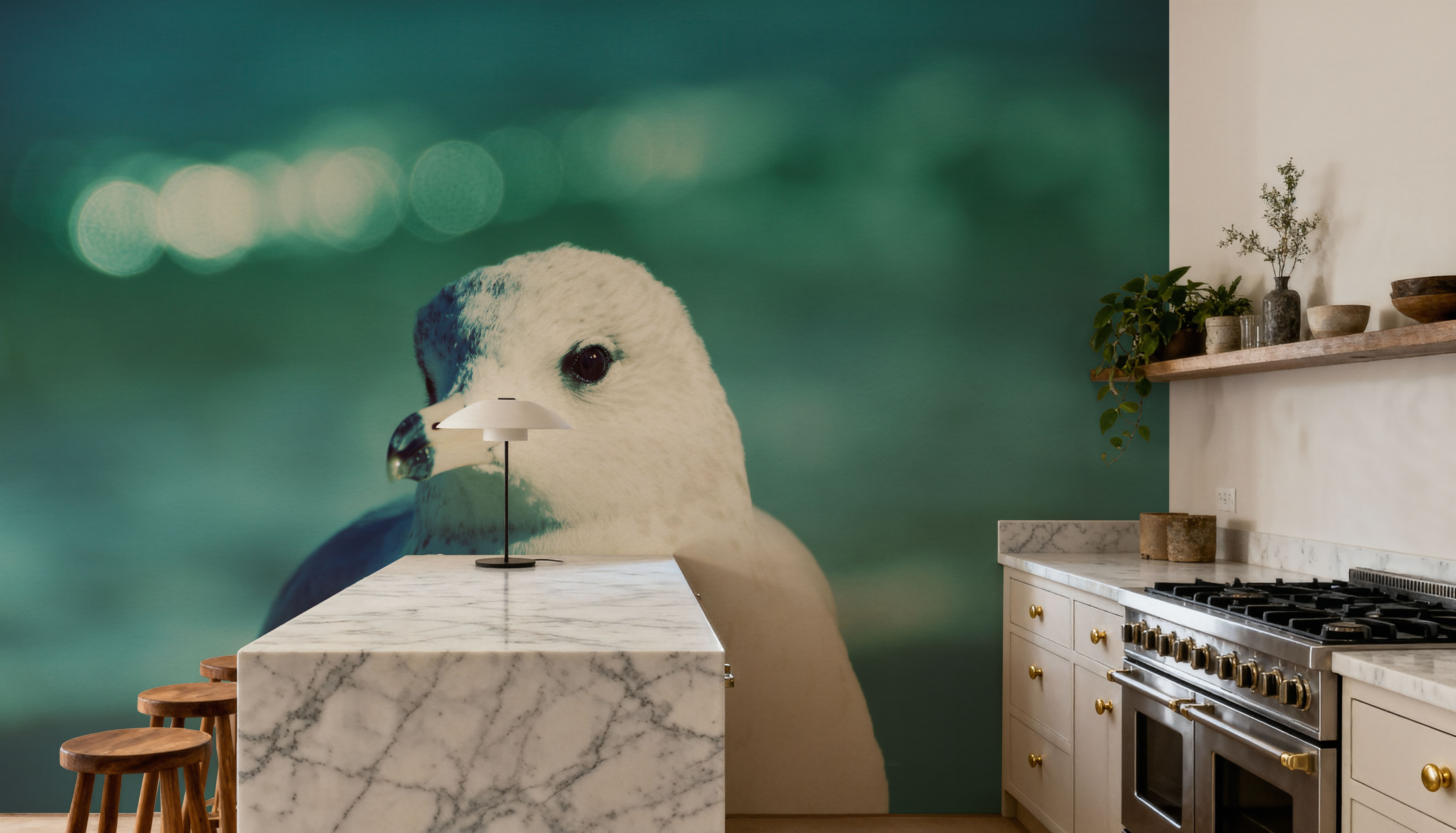 Mint Cottage Days IV, Wallpaper