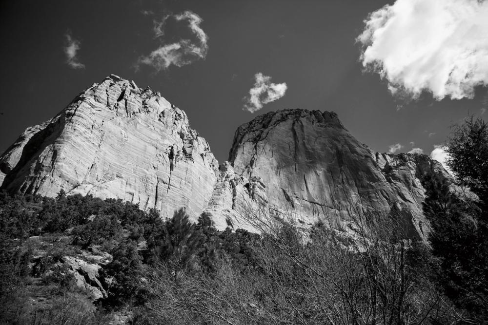 Kolob Canyons Black & White