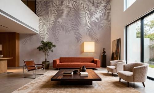 Palms Above, Dusty Pink