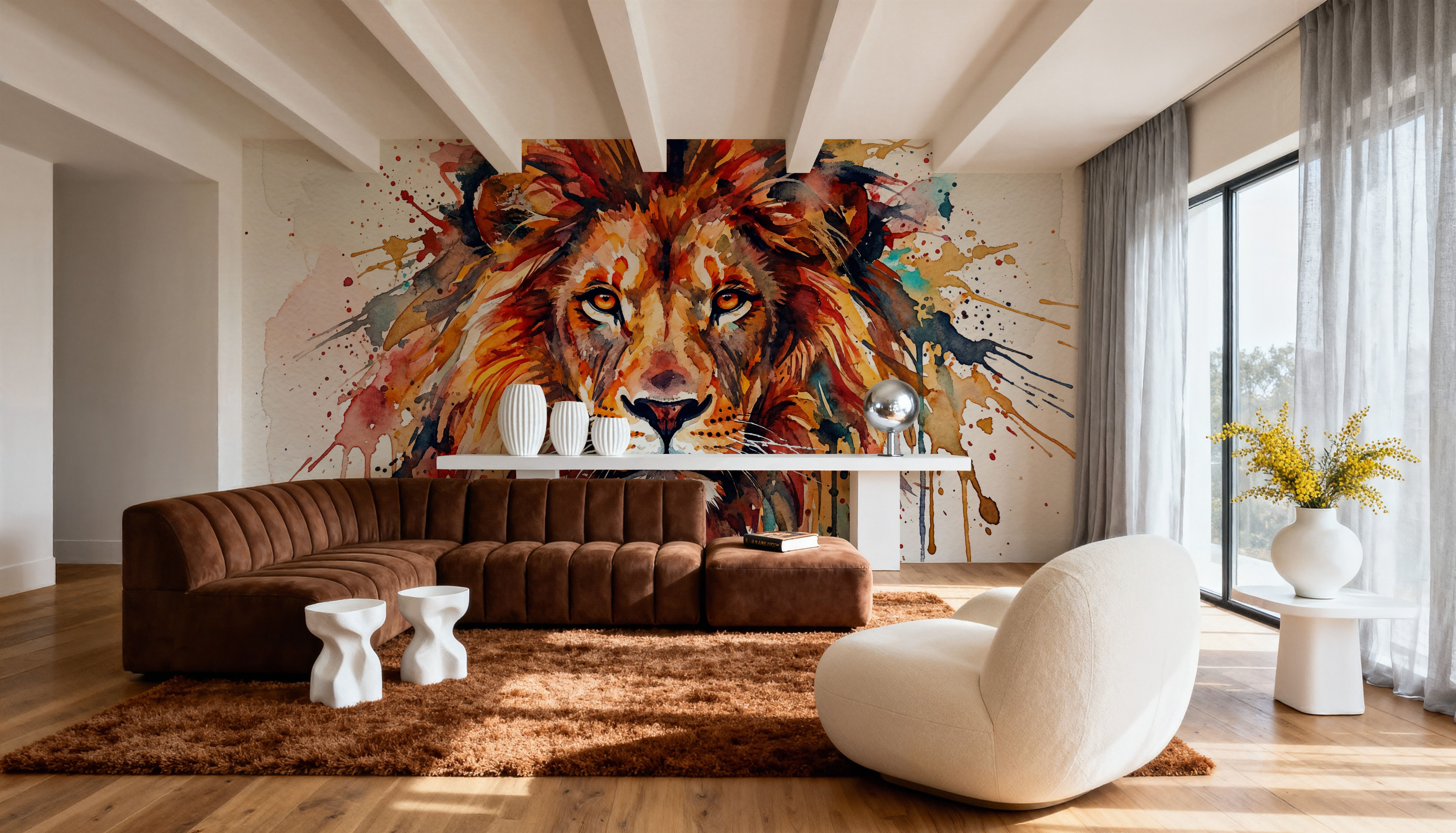Lion - Watercolor Predators Series