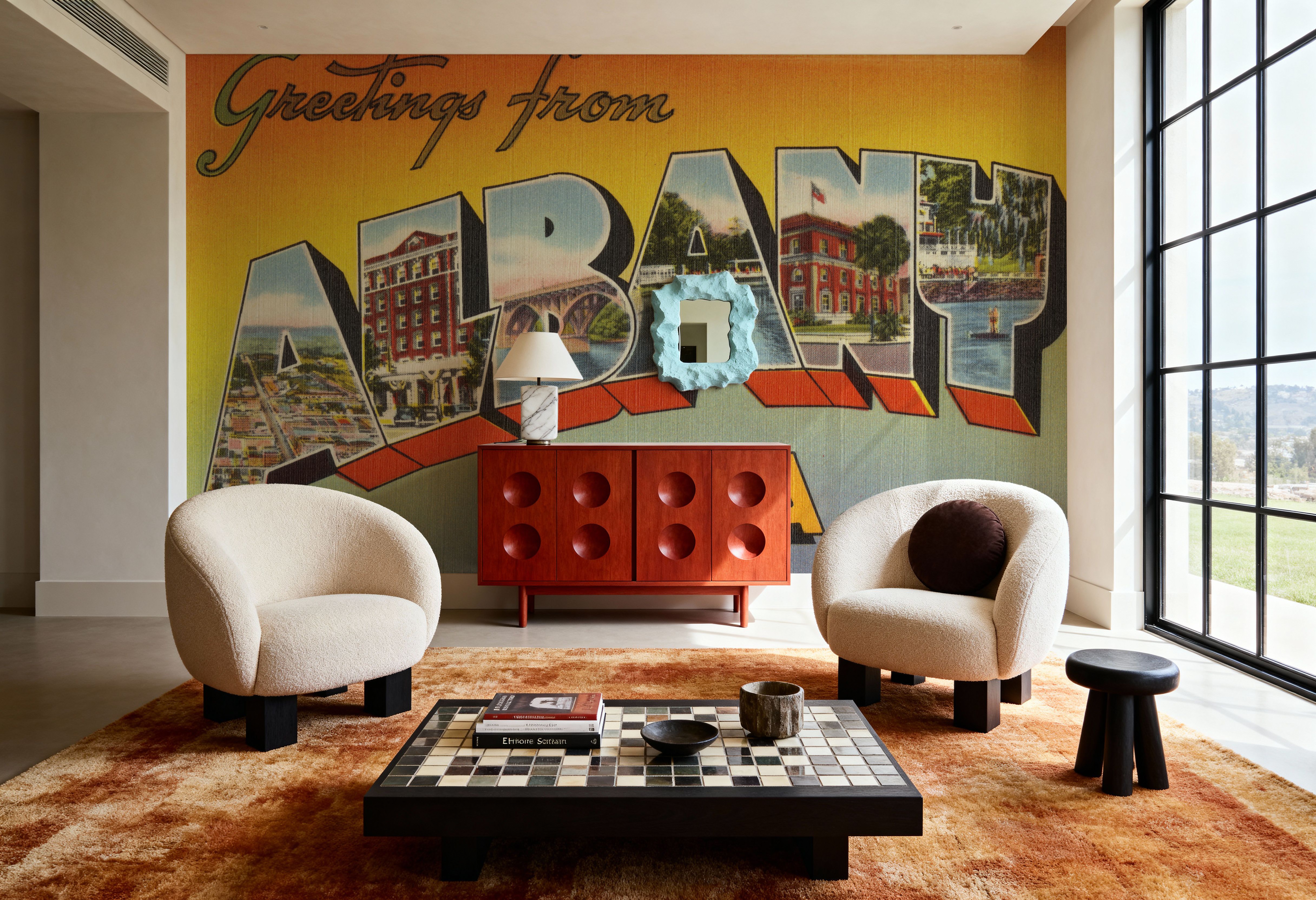 Greetings from Albany GA. - Screenprint Postcard