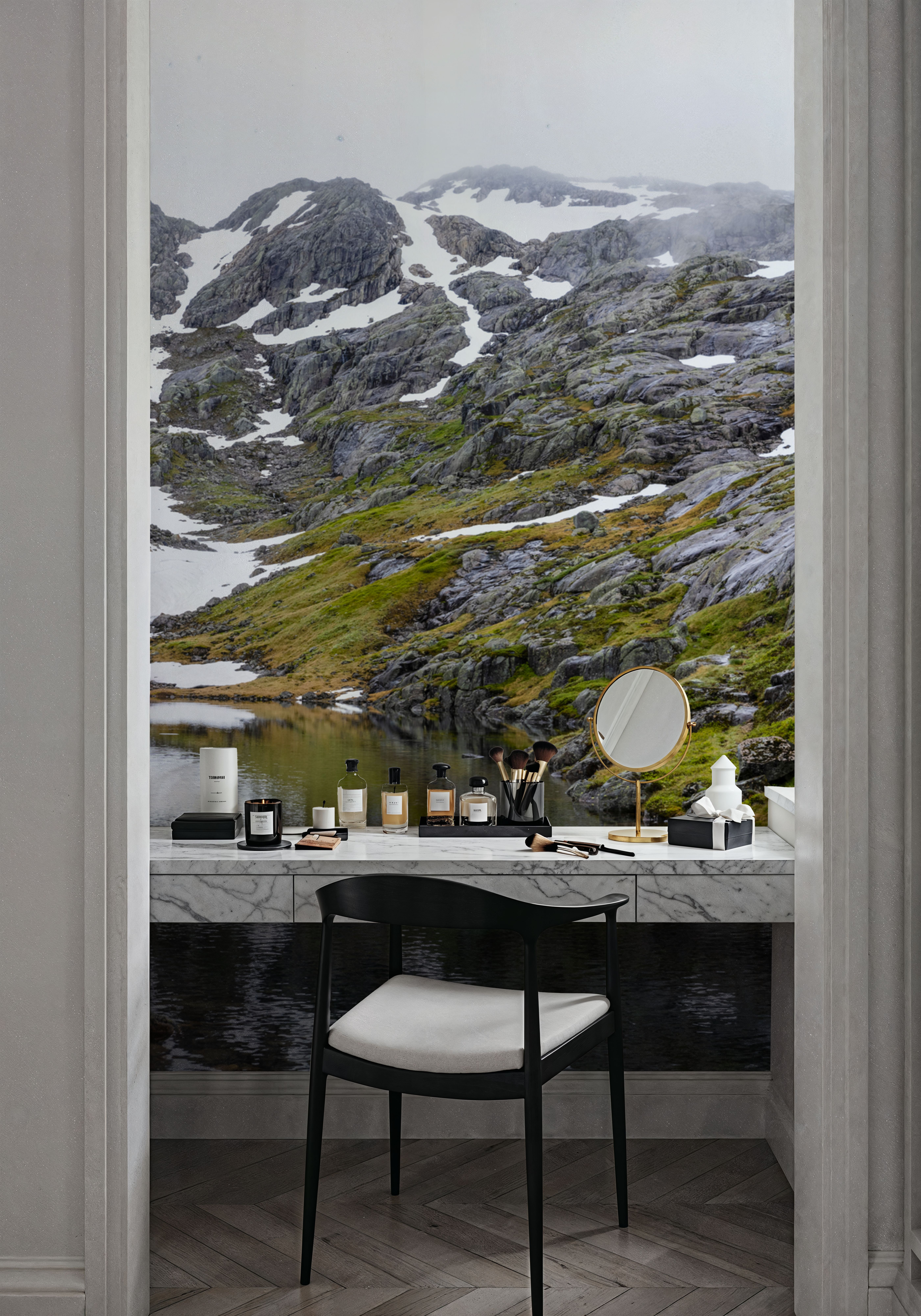 Mountain Stream Reflection