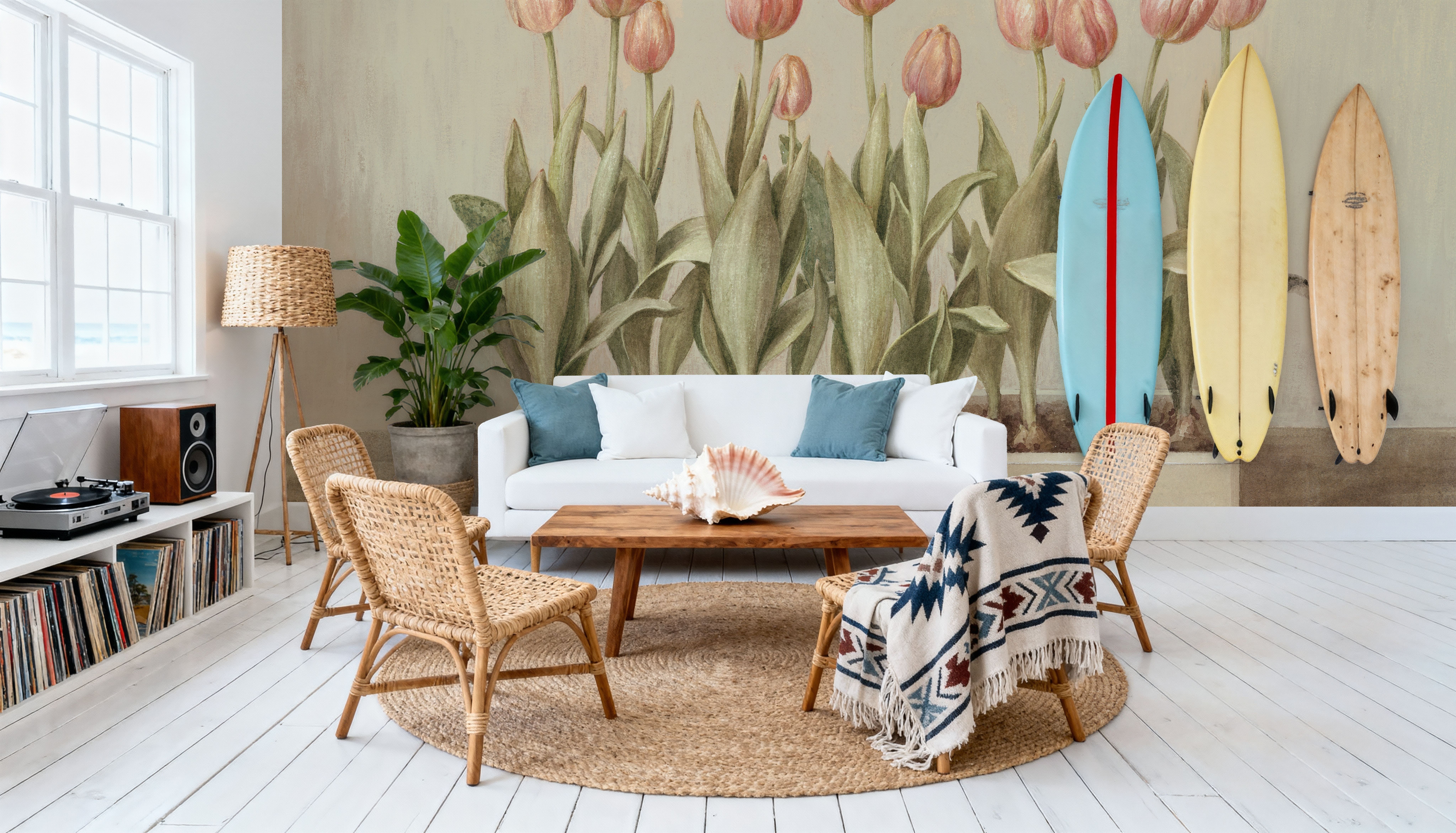 Tulip Friends I, Behang