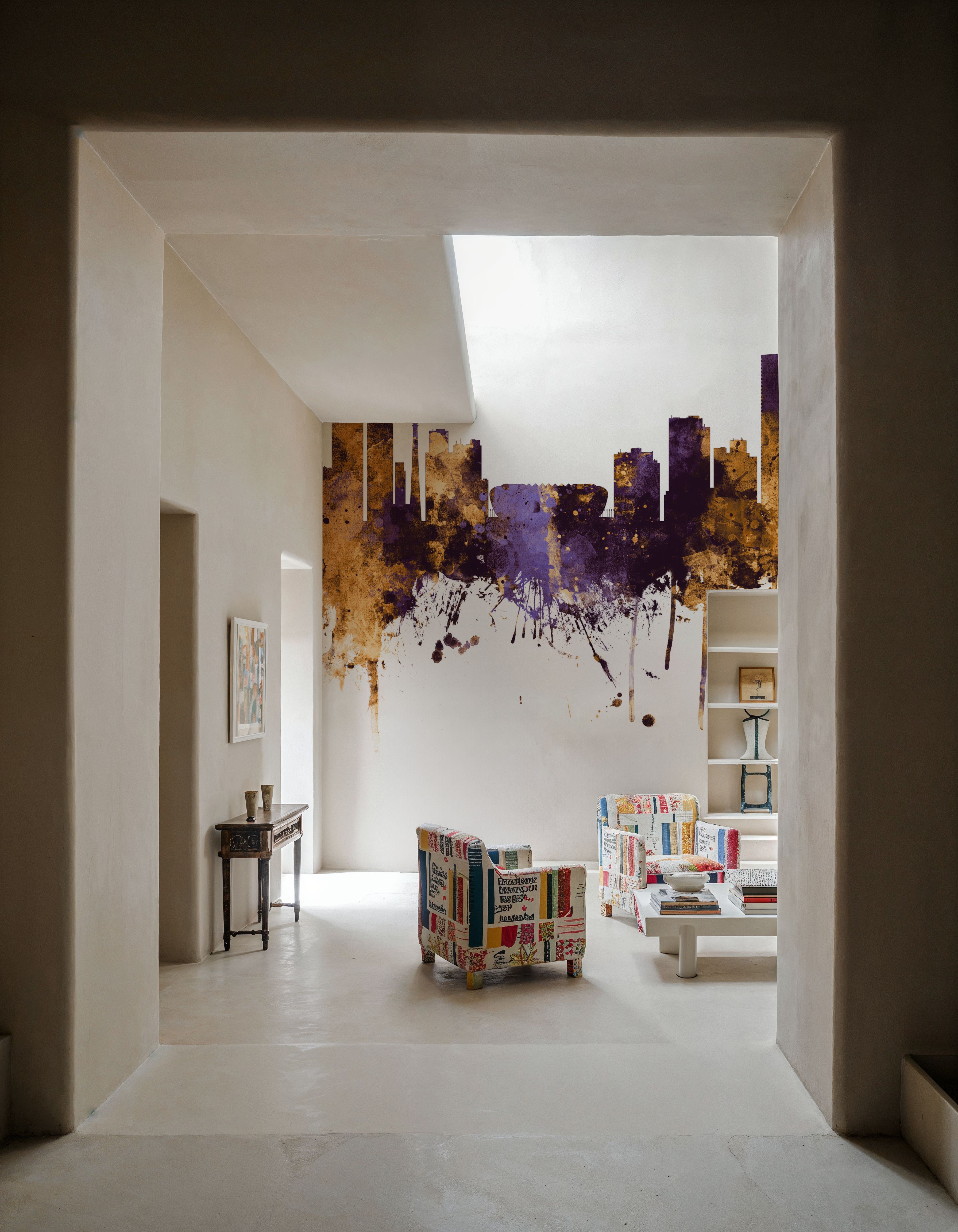 Johannesburg South Africa Skyline Purple & Gold