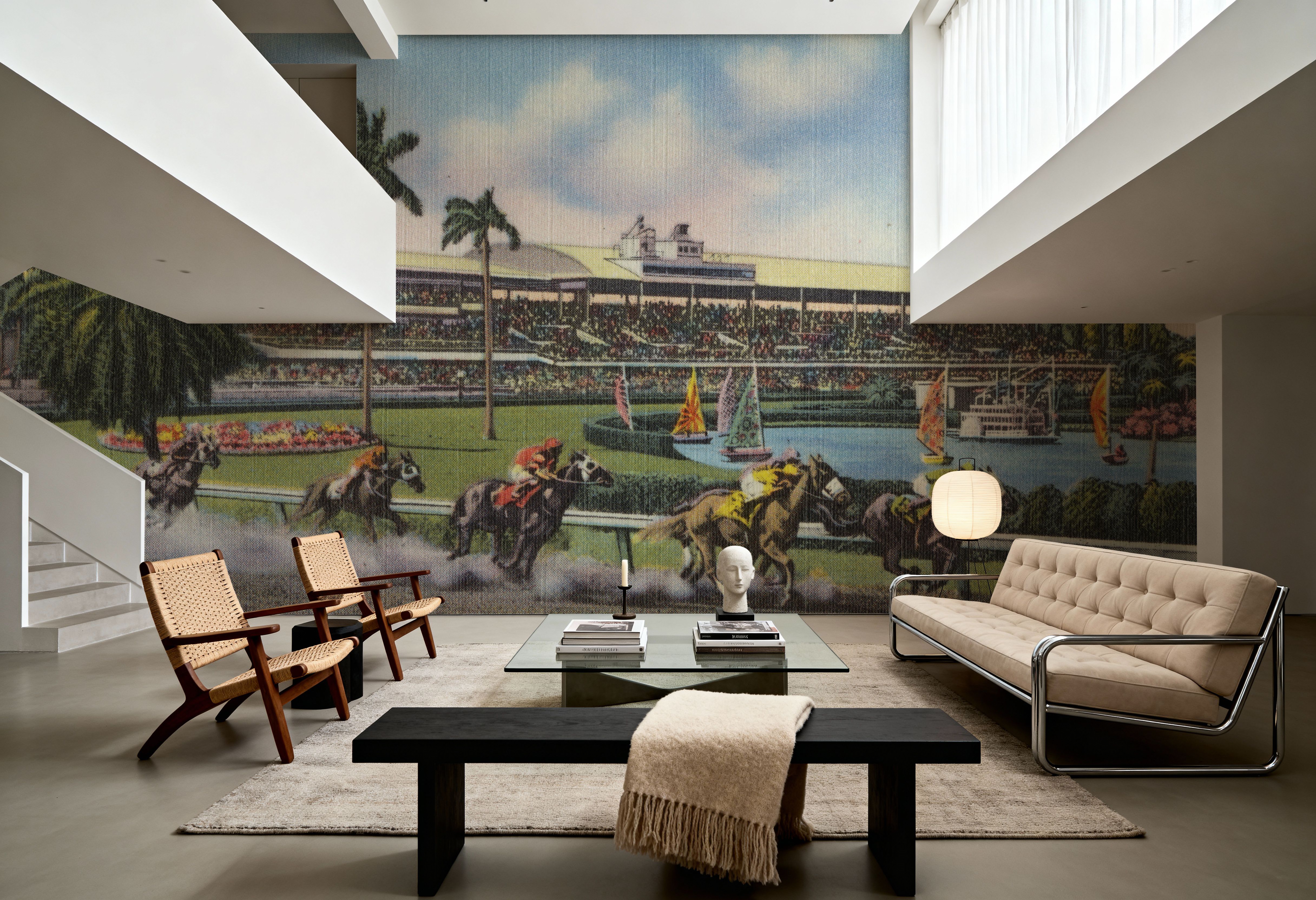 Greetings from Gulfstream Park - Screenprint Postcard