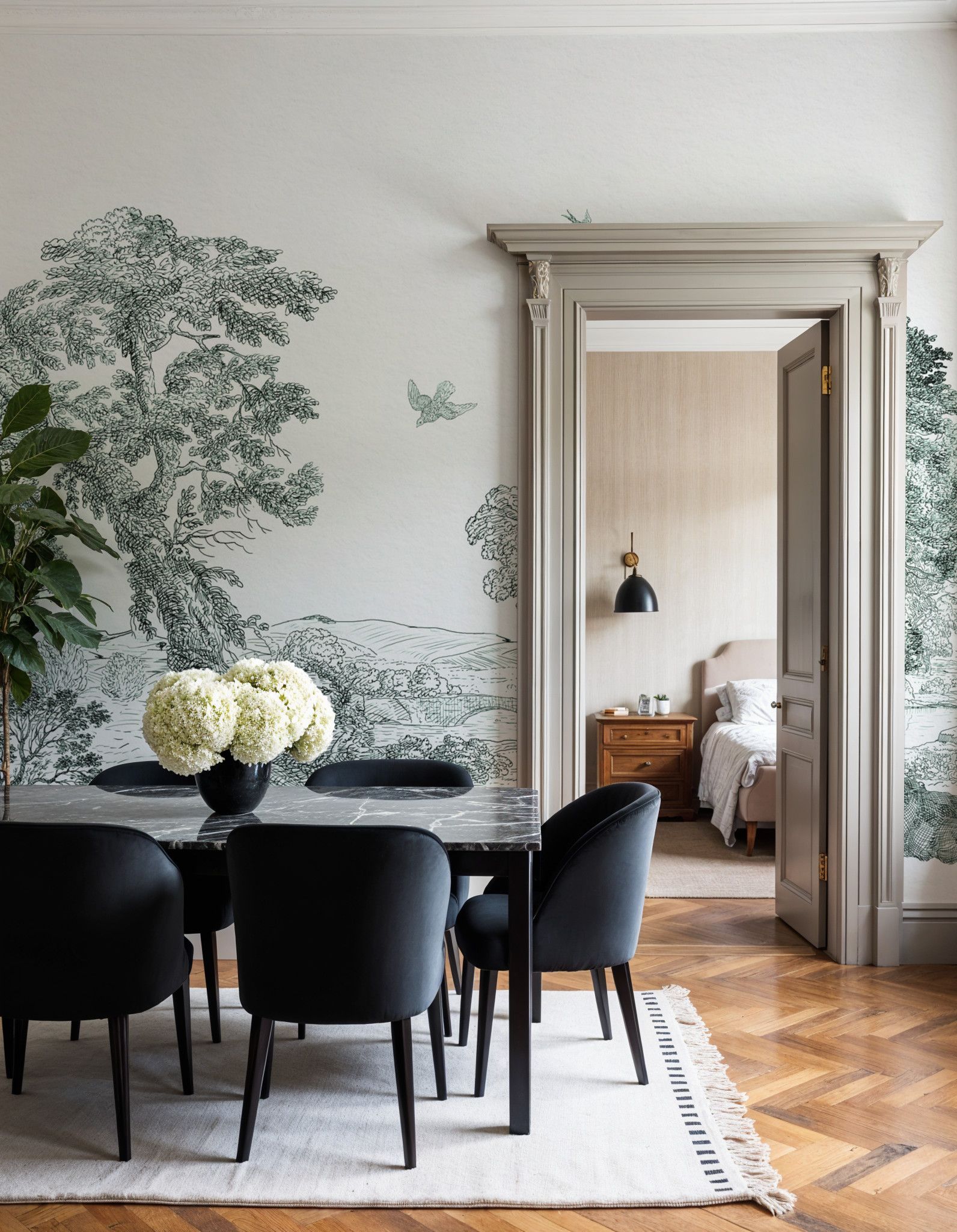 French Landscape, Forest Green