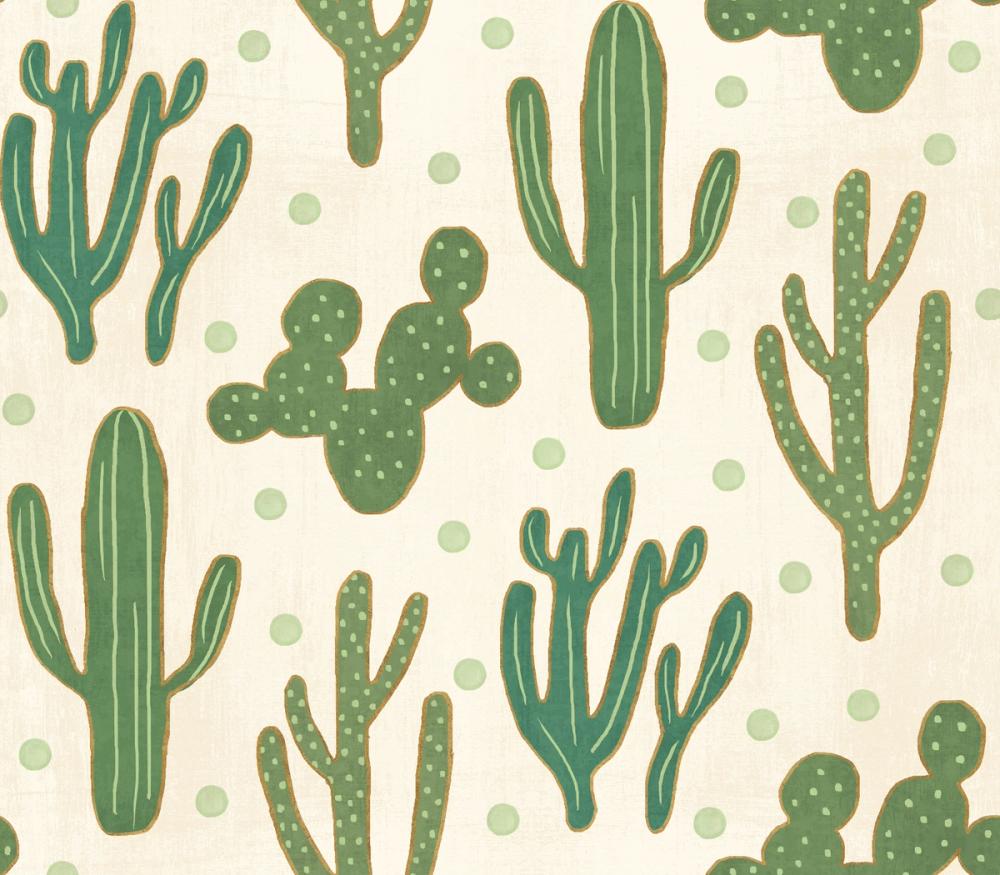 Cacti Dots White
