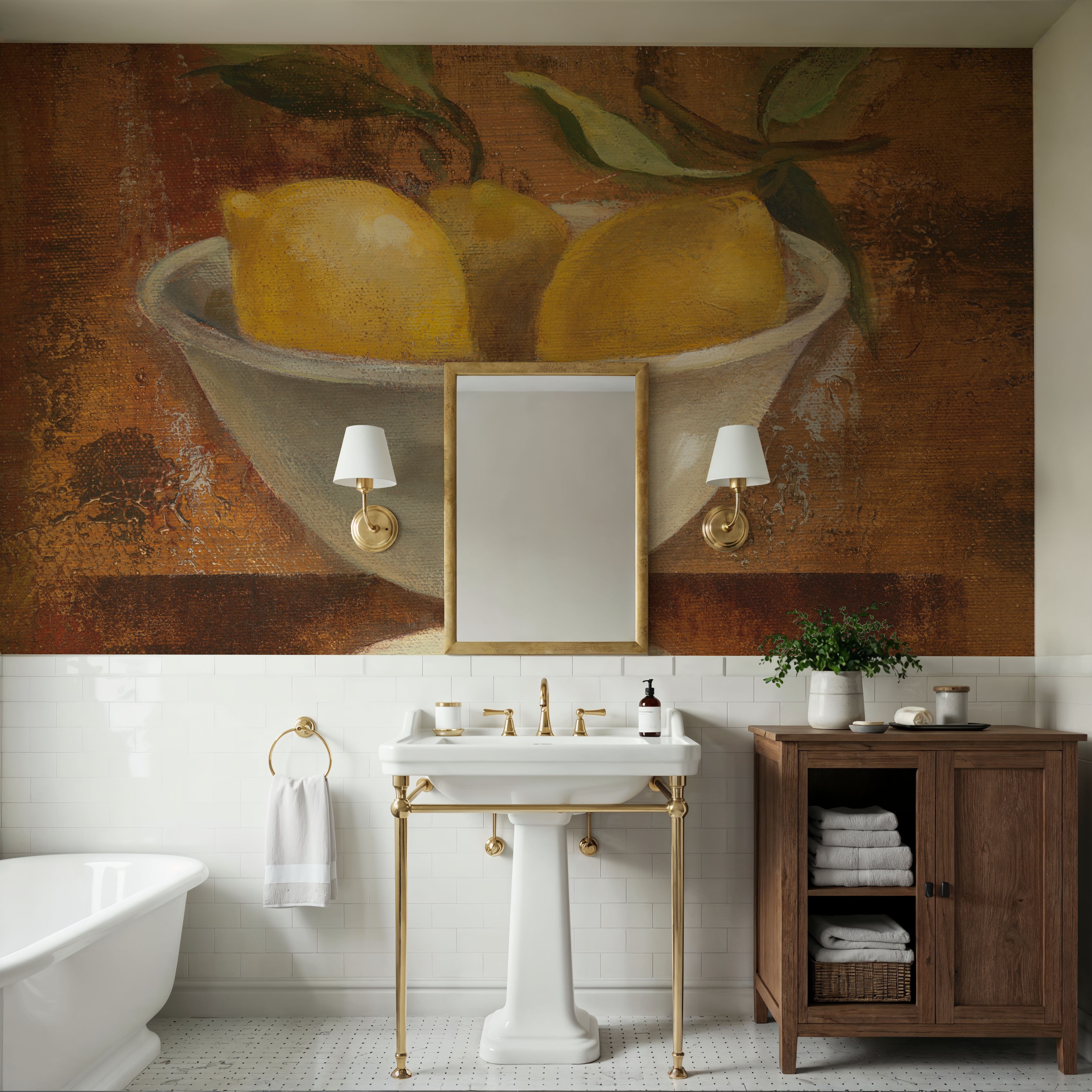 Lemons in Old Bowl