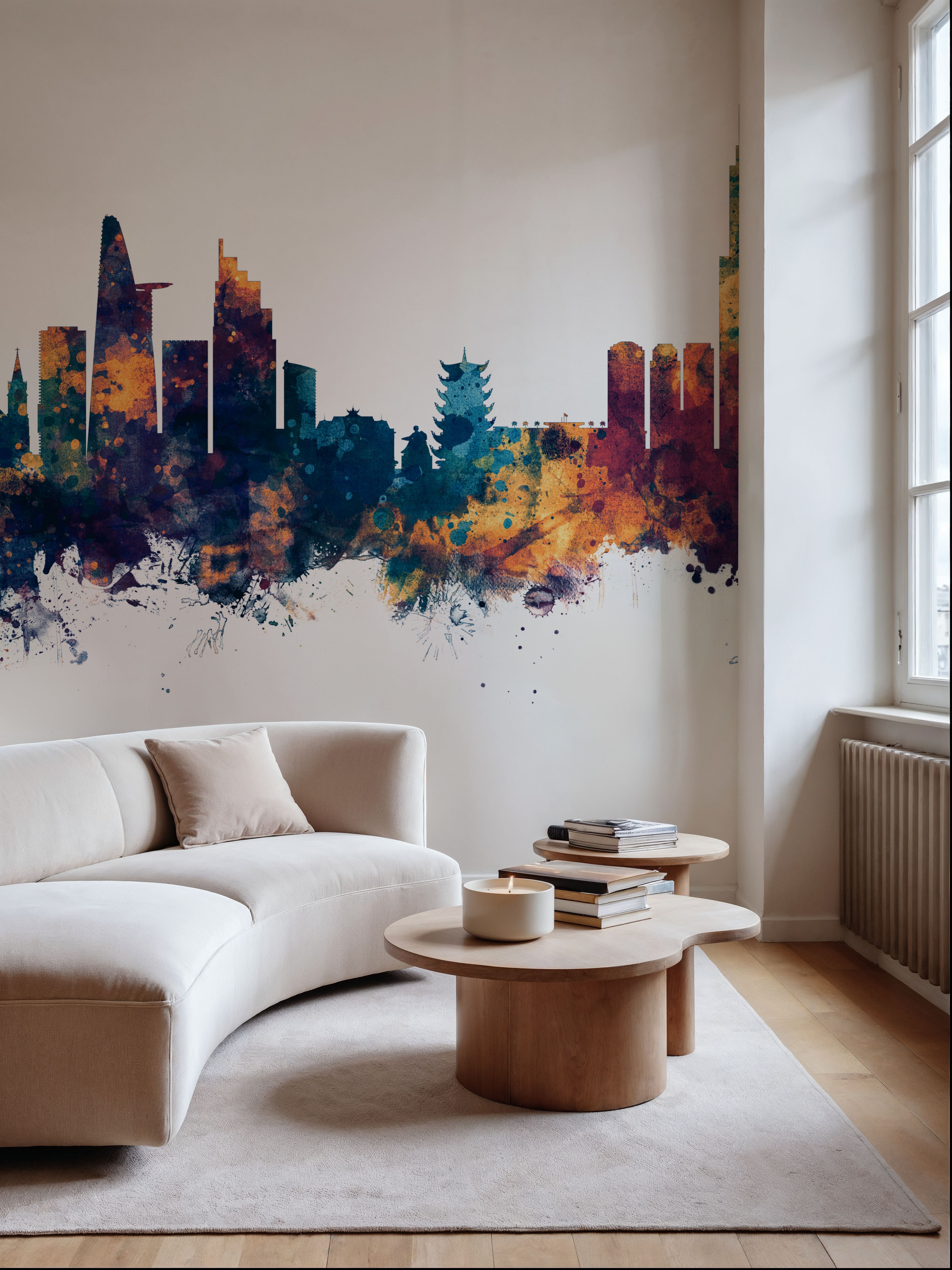 Ho Chi Minh City Vietnam Skyline Blue & Bronze