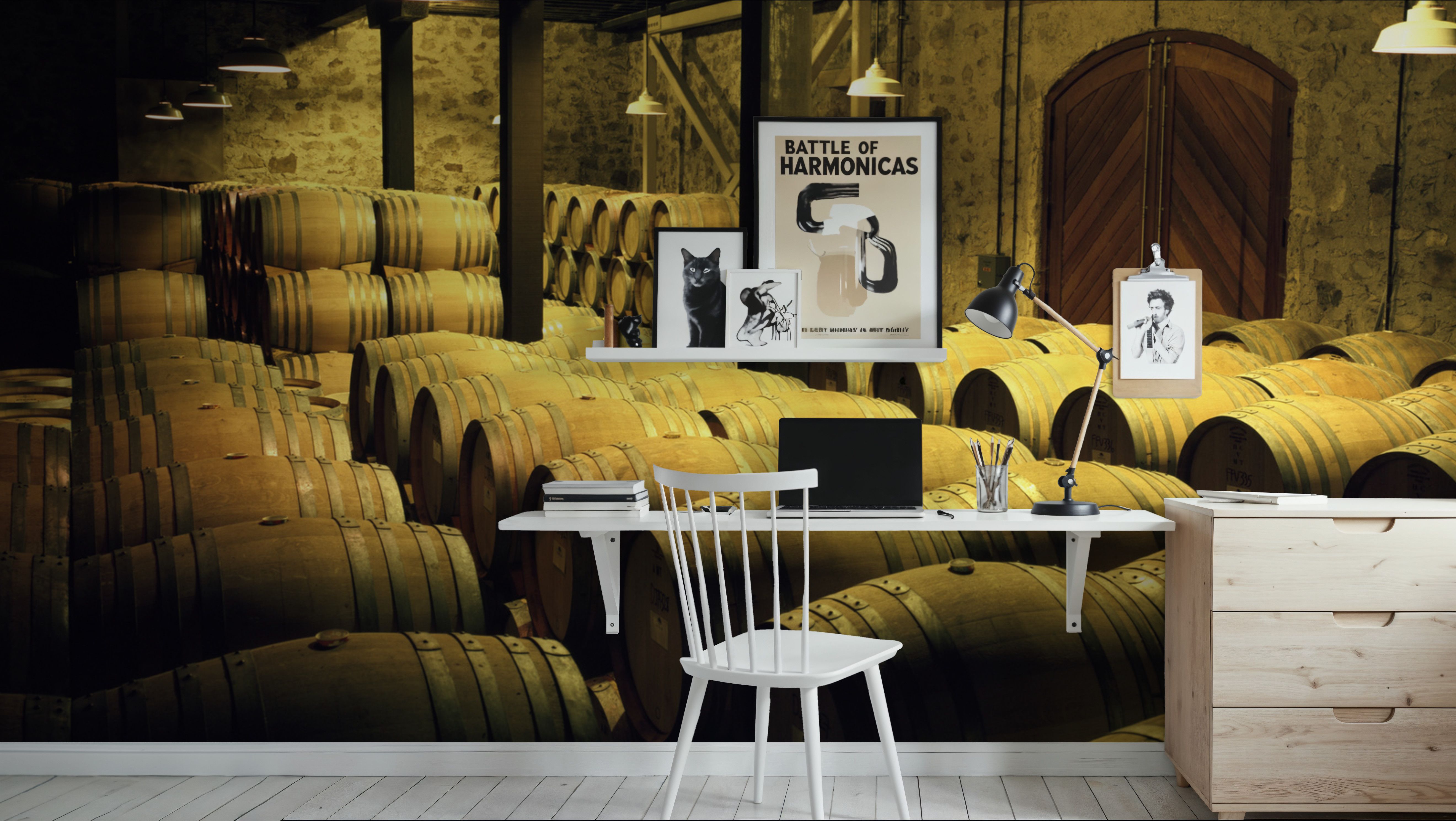 Barrels in a Cellar