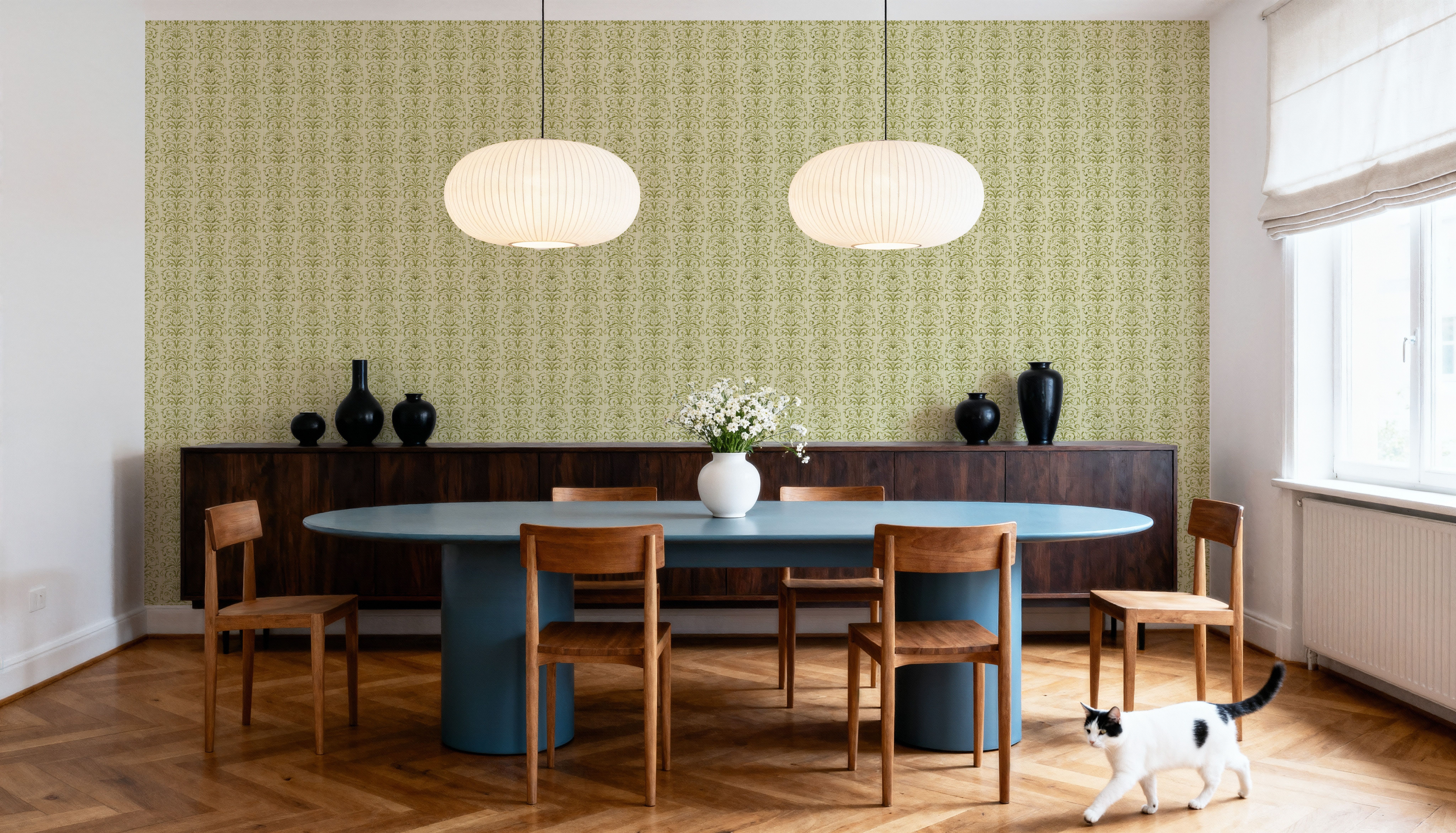 Ornate Stripes, Olive