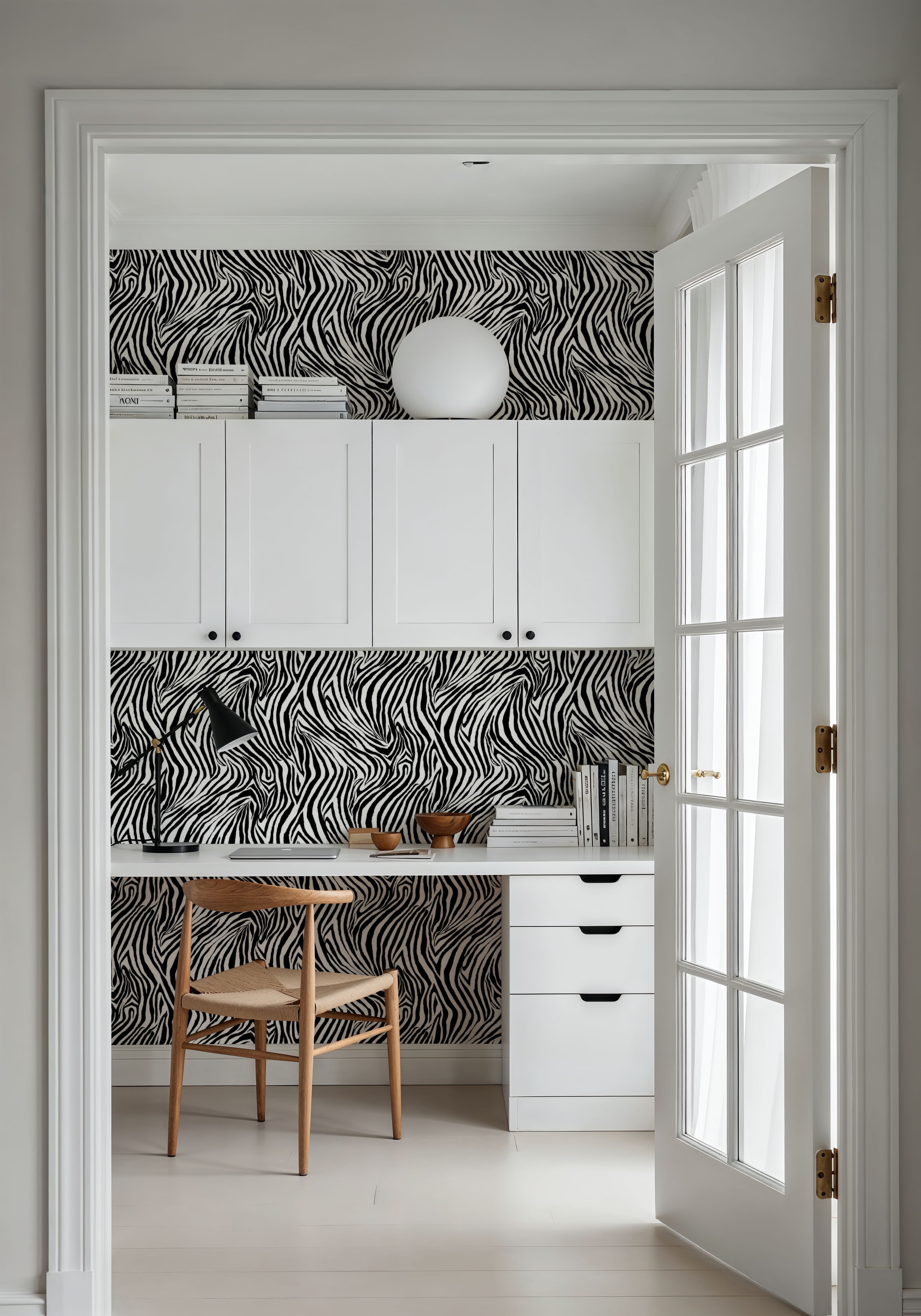 A Stripe of Zebra, White