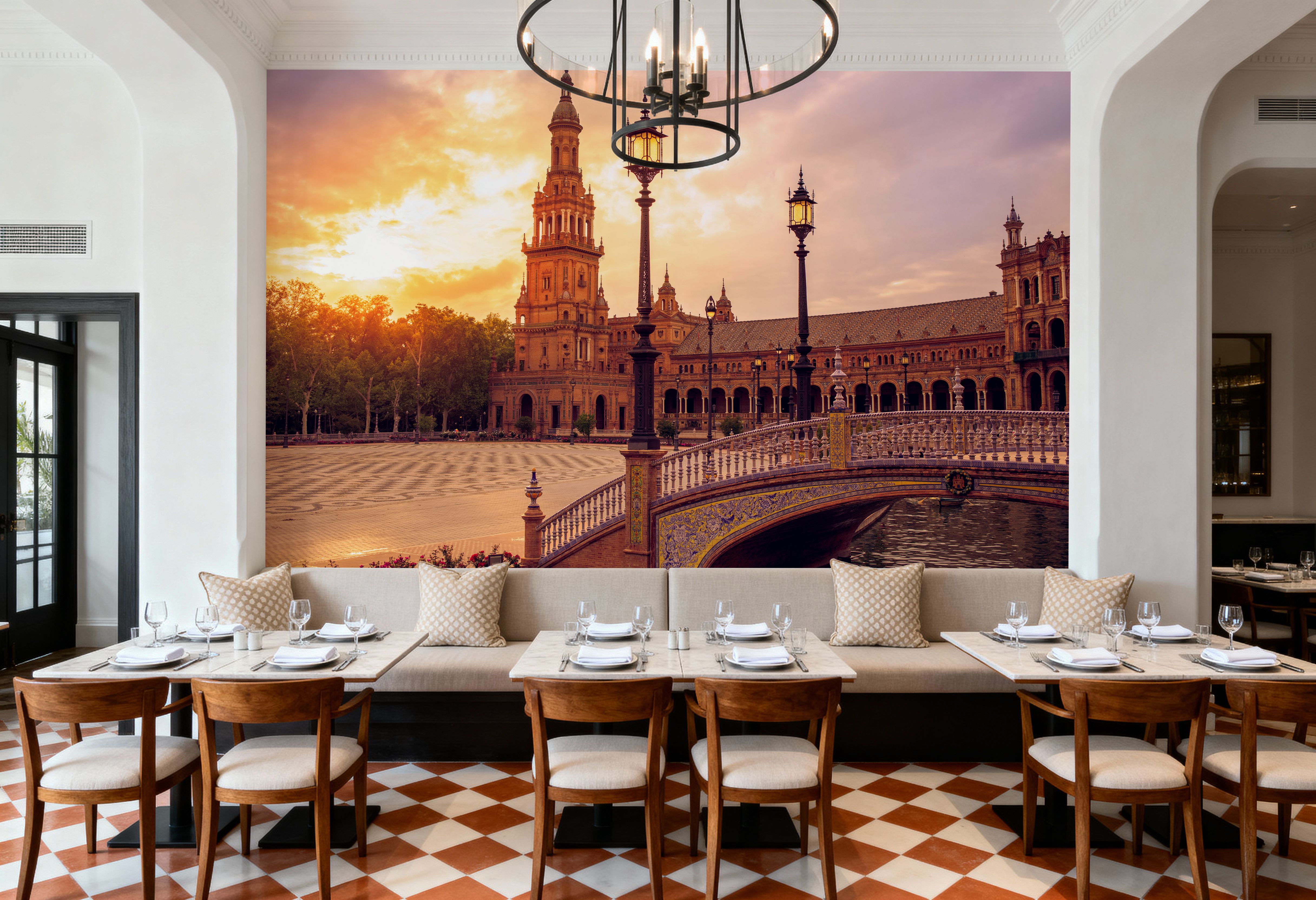 Seville Sunset, Wallpaper