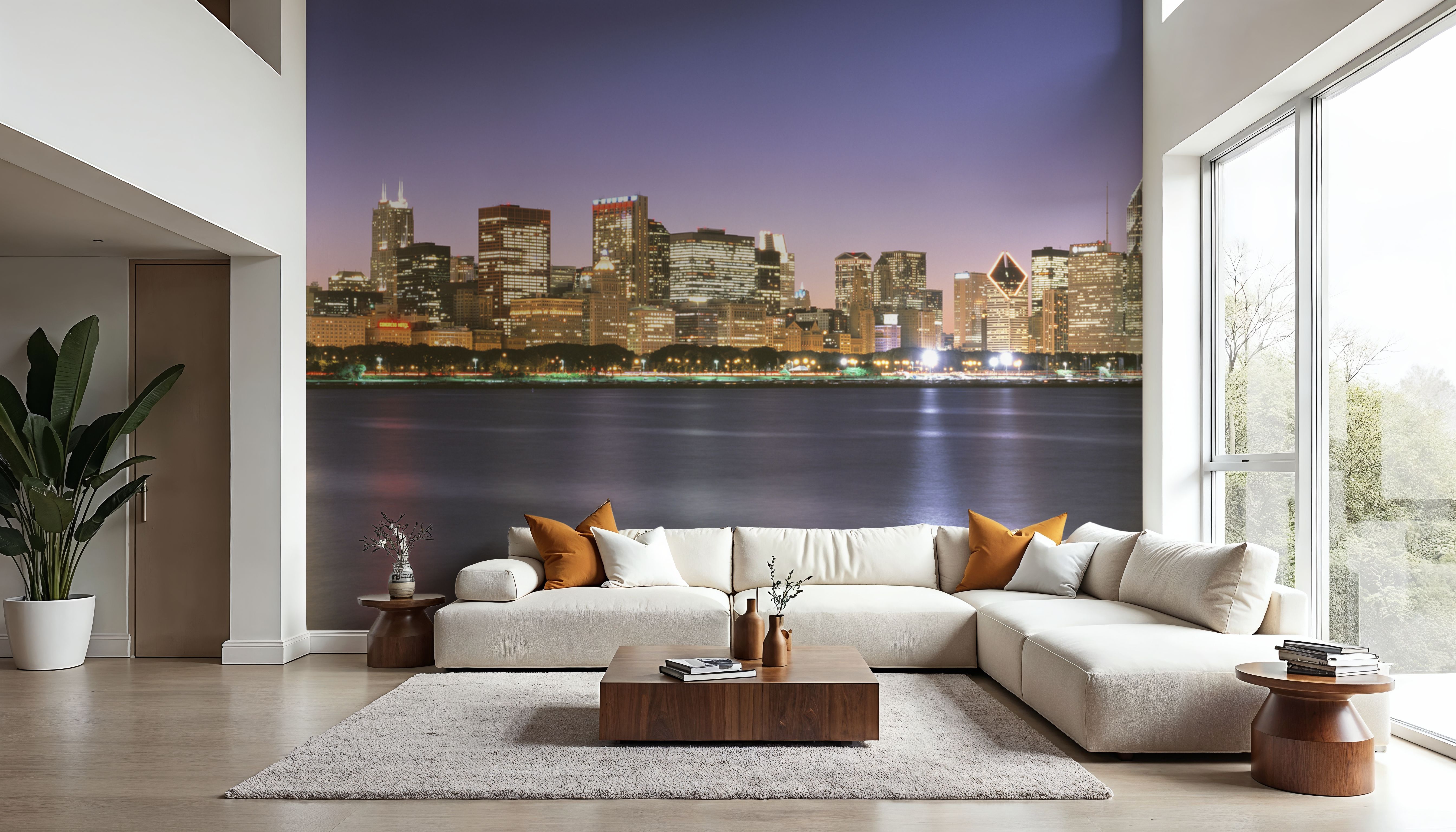 Twilight Skyline Silhouette