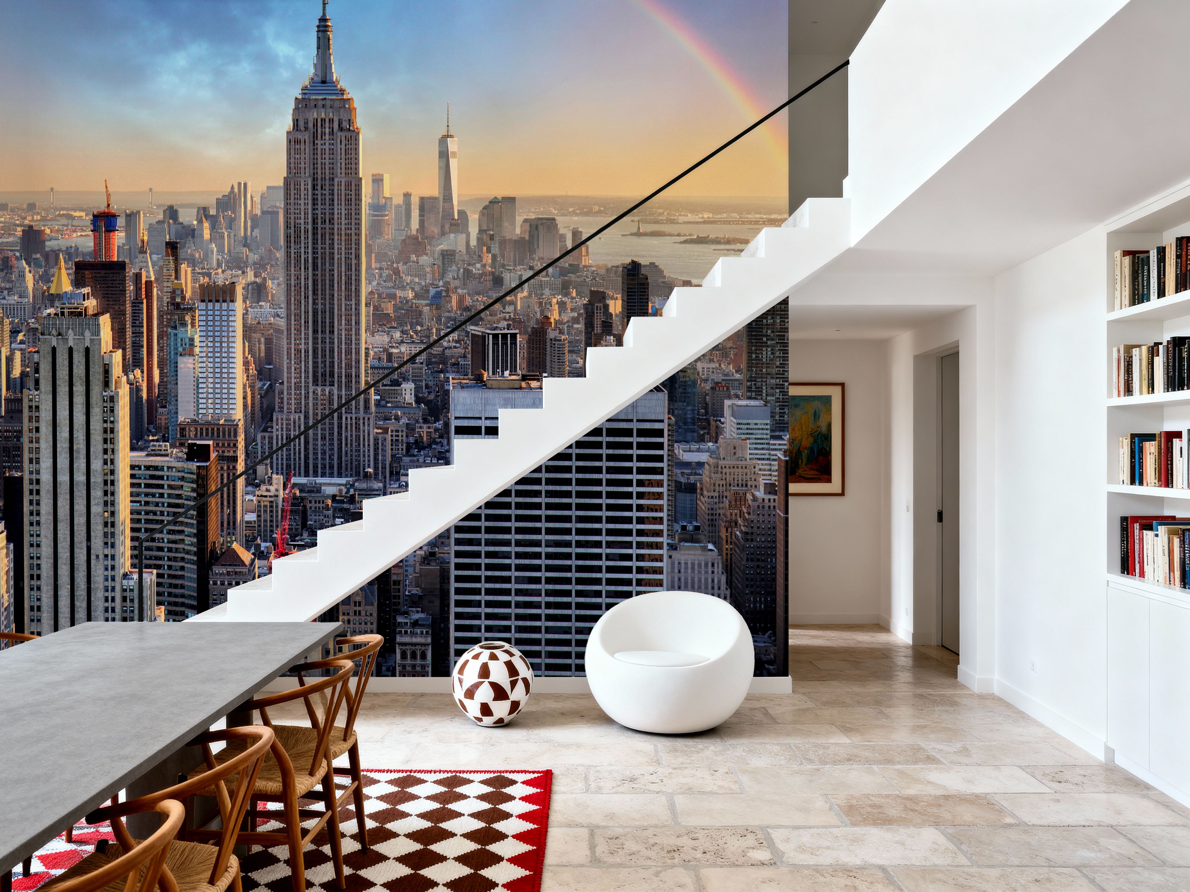 Rainbow Over New York City